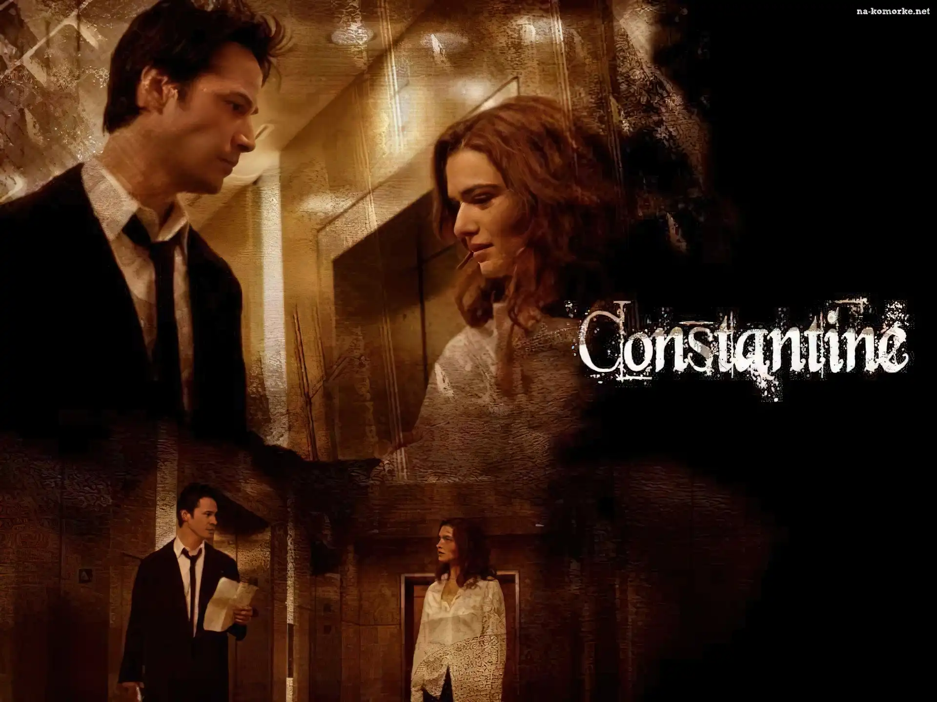 Keanu Reeves, drzwi, Constantine, Rachel Weisz