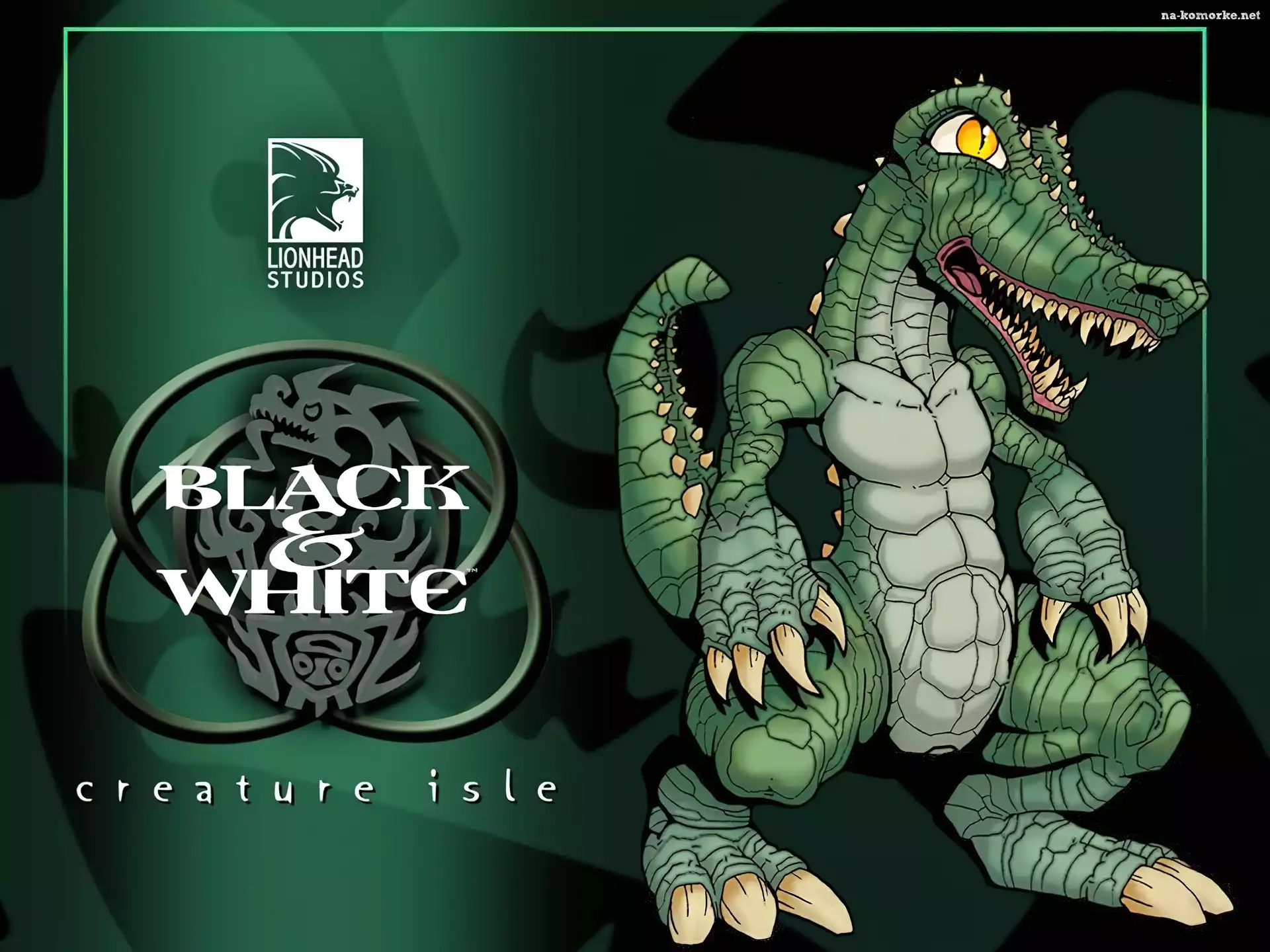 Creature Isle, logo, krokodyl