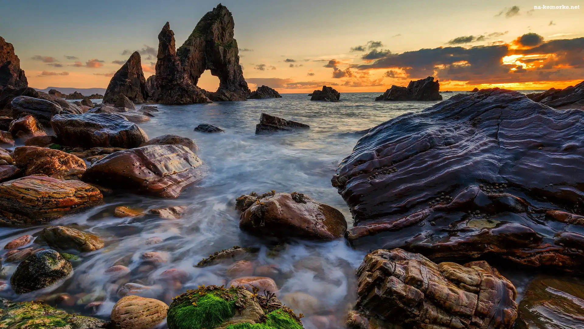 Morze, Crohy Head, Skały, Irlandia, Kamienie, Hrabstwo Donegal