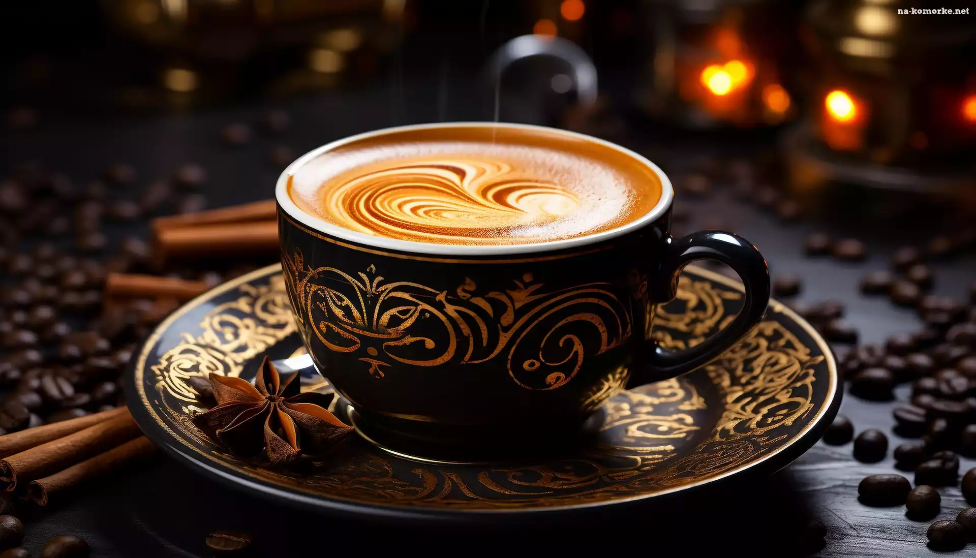 Kawa, Cynamon, Filiżanka, Cappuccino, Grafika