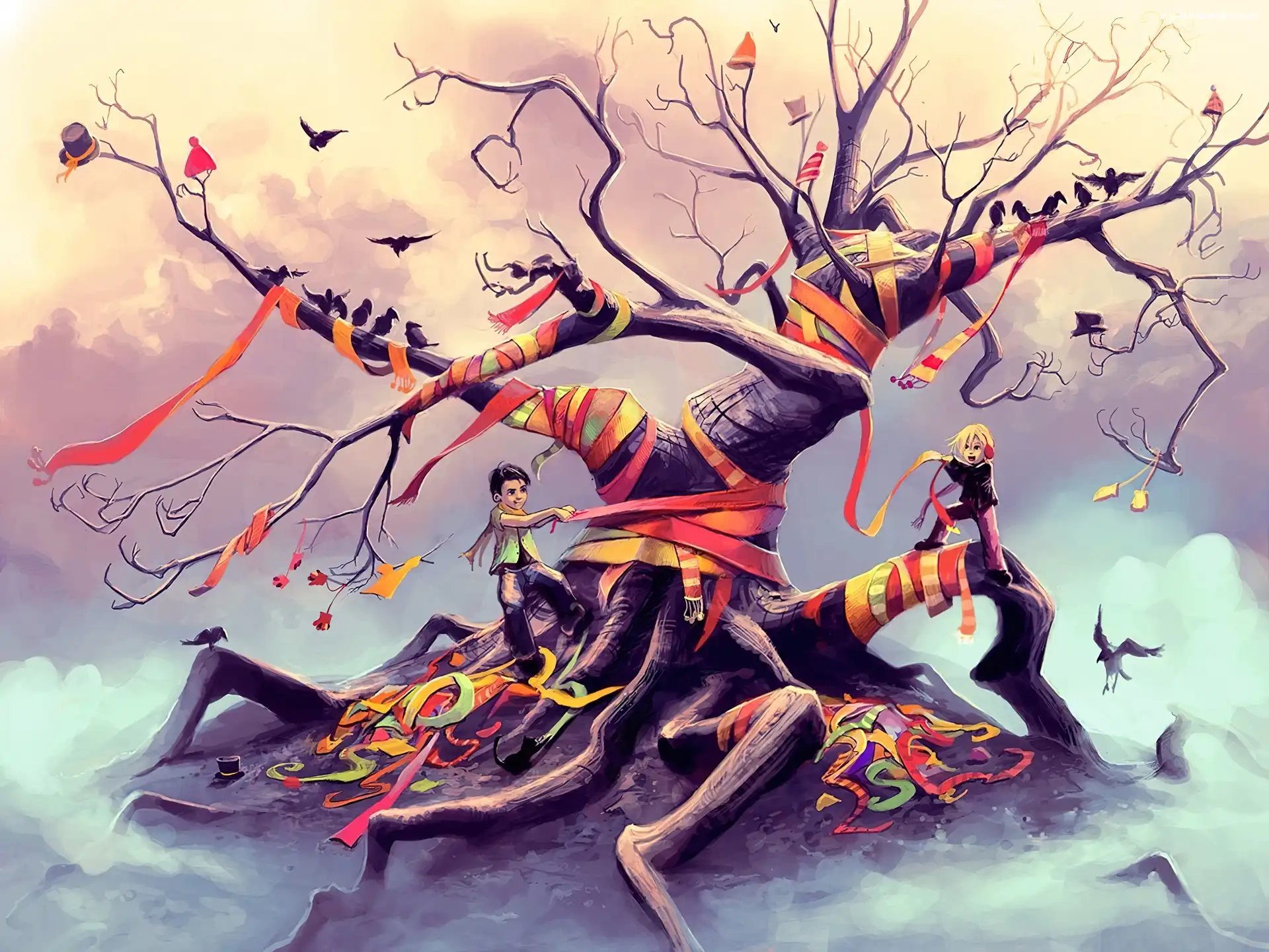 Cyril Rolando, Drzewo, Dzieci, Szaliki