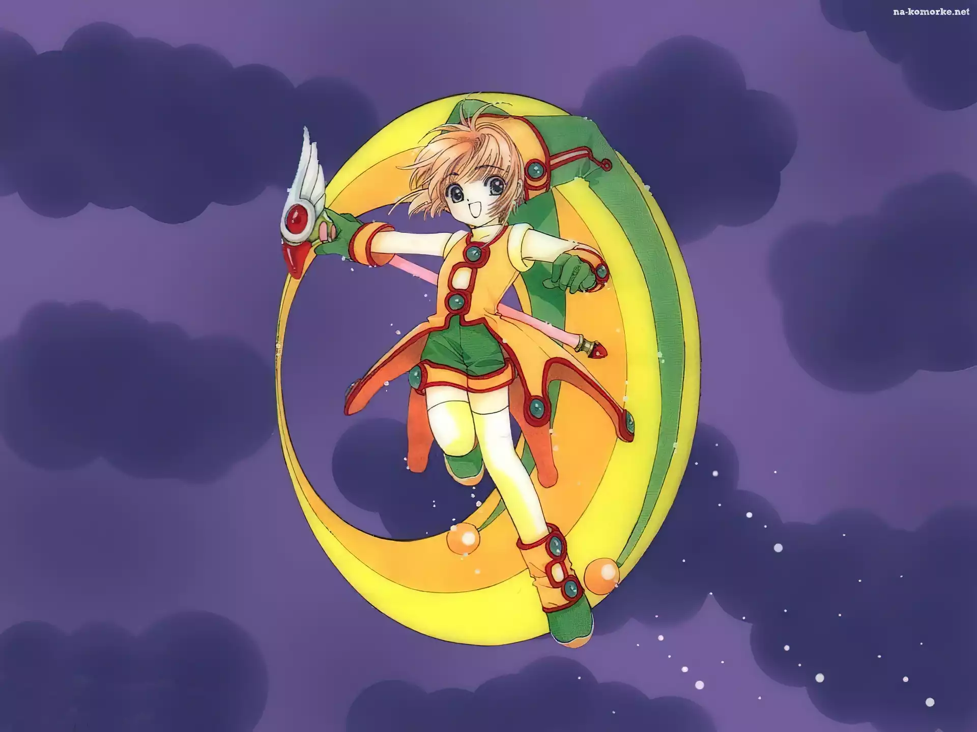 czapka, Cardcaptor Sakura, dziewczyna, pierścień, sukienka