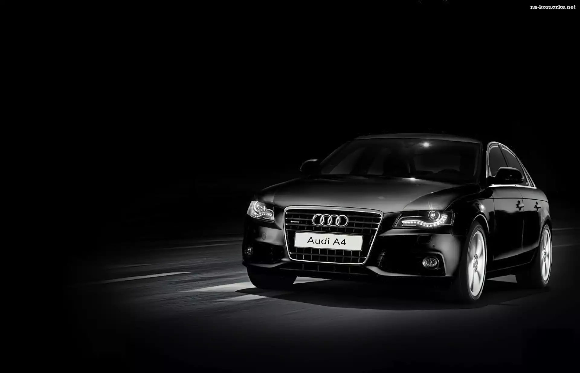 Czarne, Dzienne, Audi A4 B8, Światła