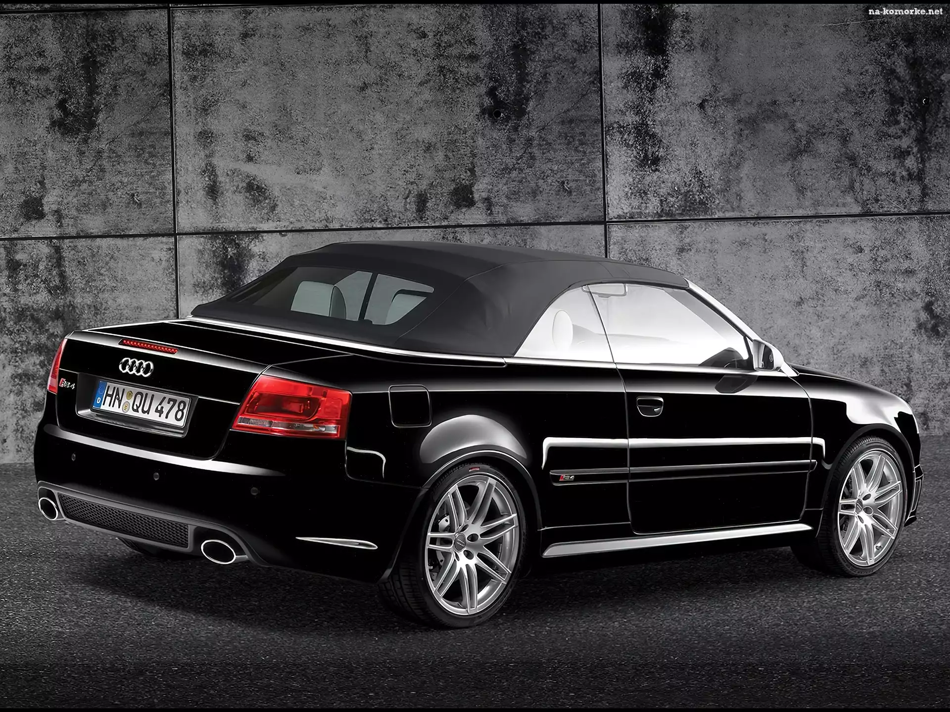 Kabriolet, Dyfuzor, Czarne, Audi RS