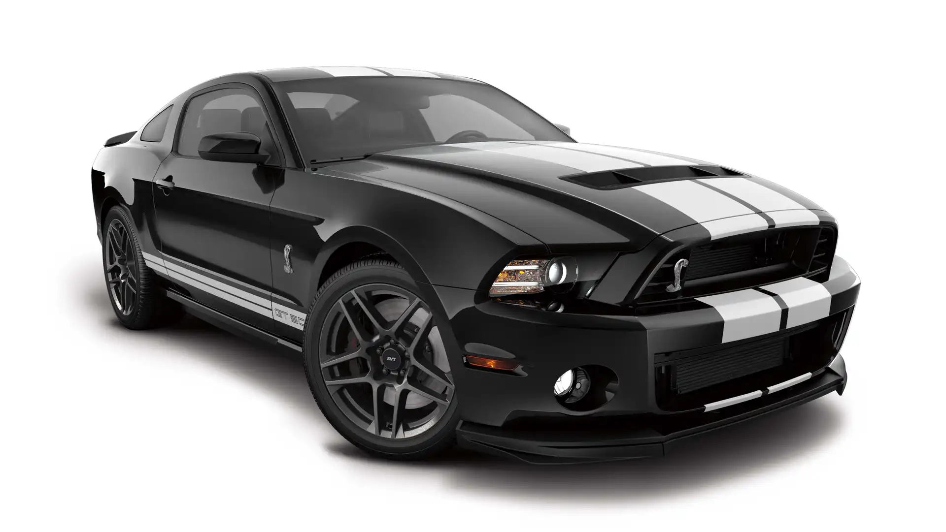 Czarny, GT500, Ford, Shelby