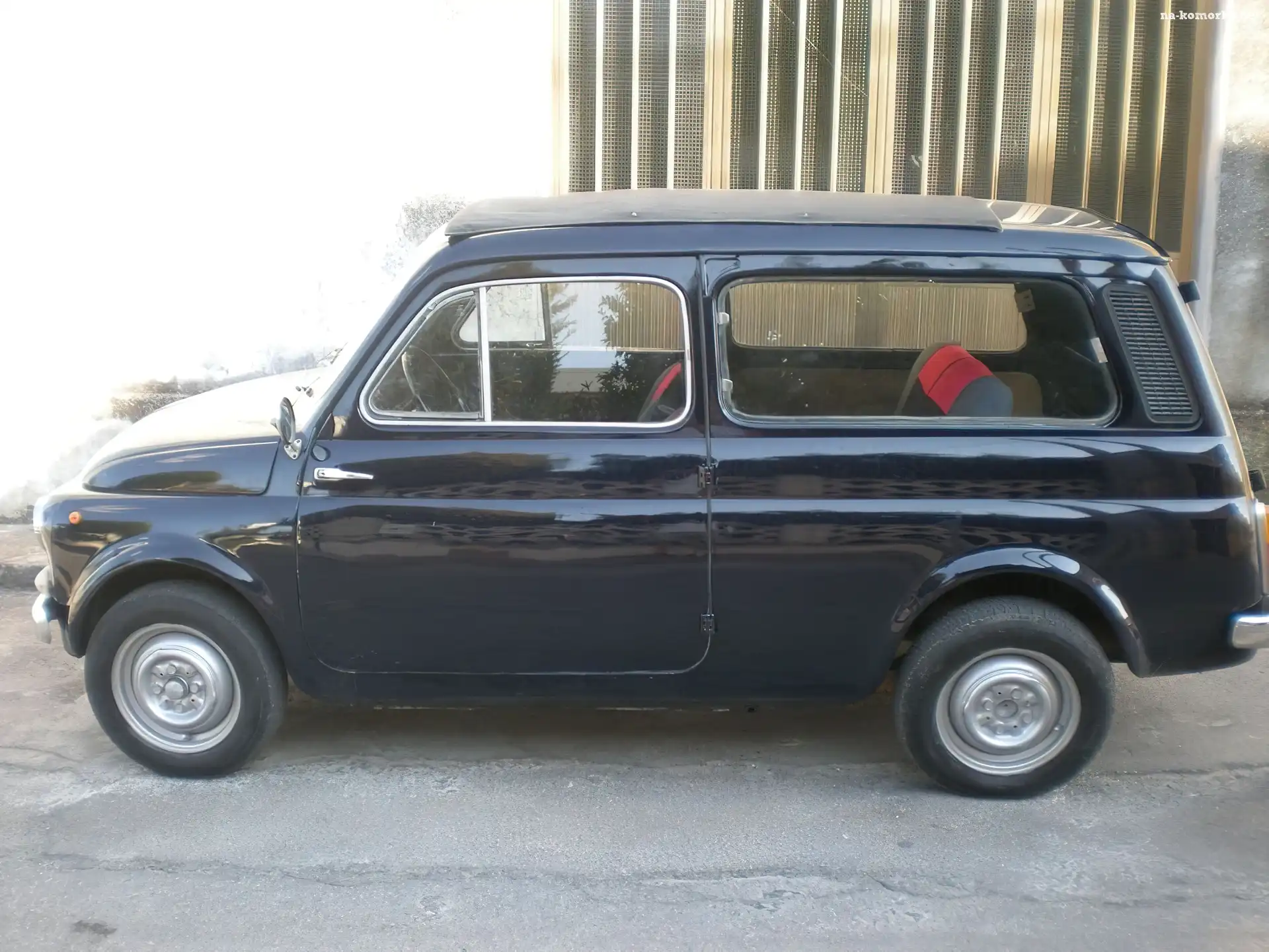 Czarny, Autobianchi A500, Lewy, Bok
