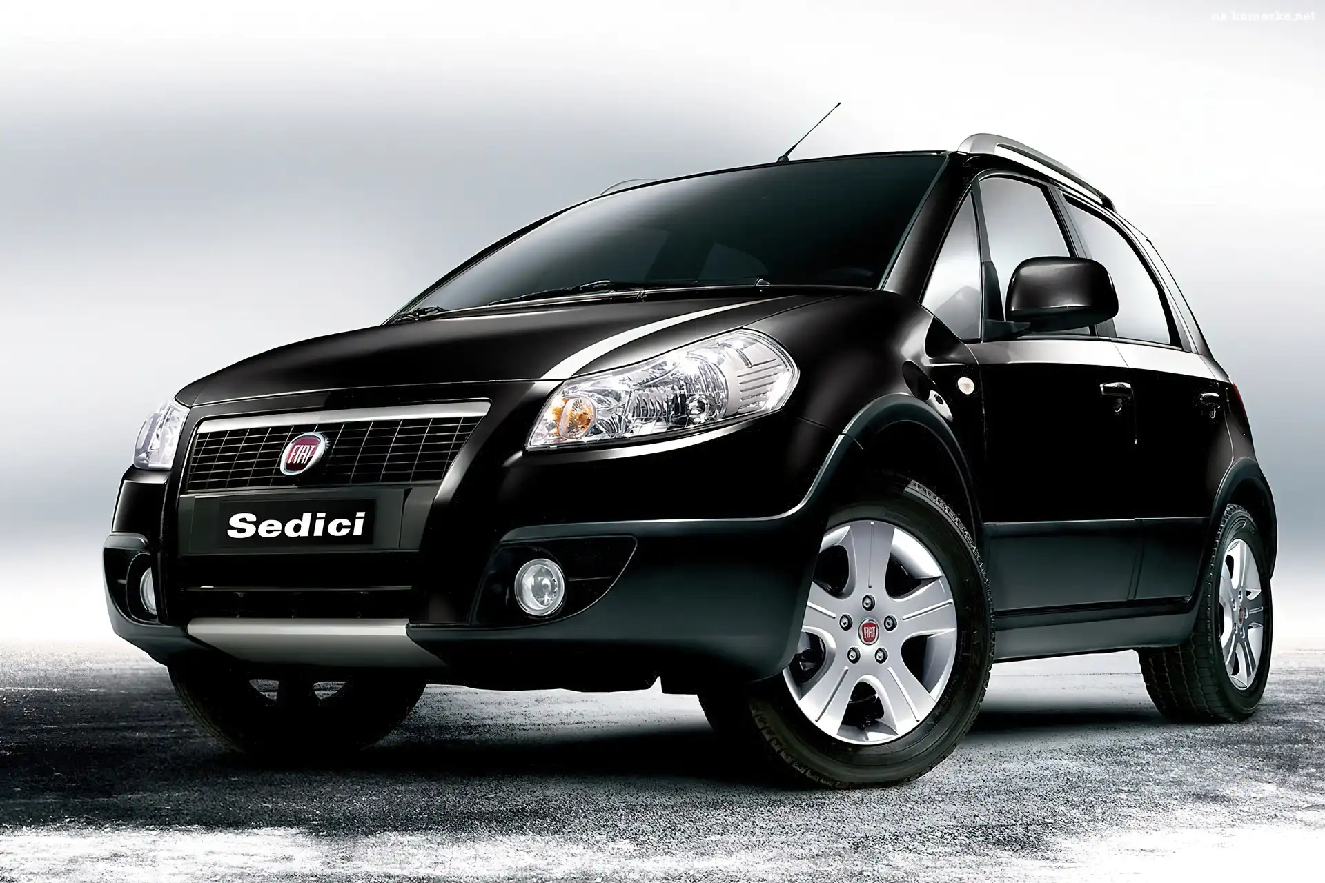 Czarny, Zderzak, Fiat Sedici