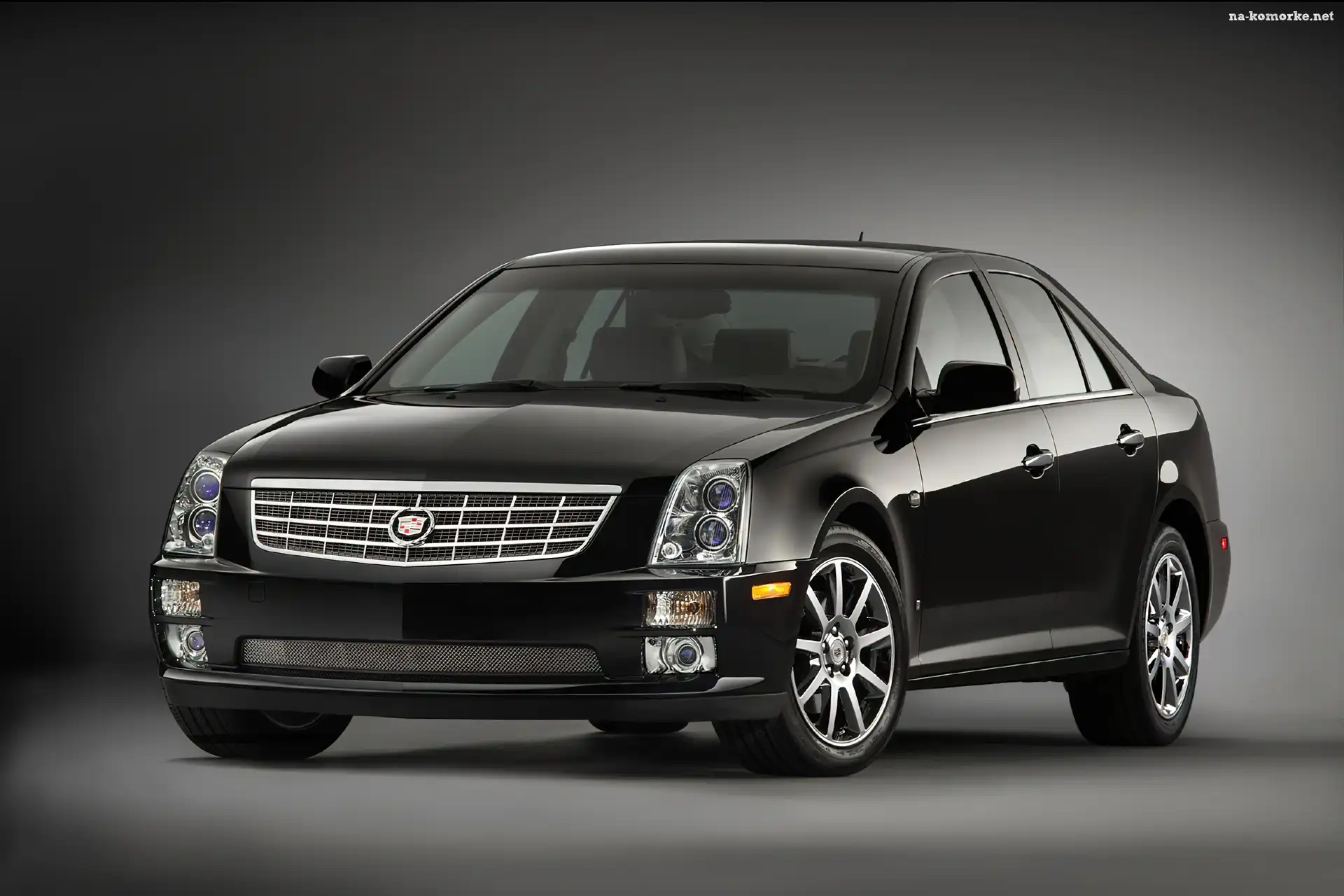 Czarny, Reflektory, Cadillac STS