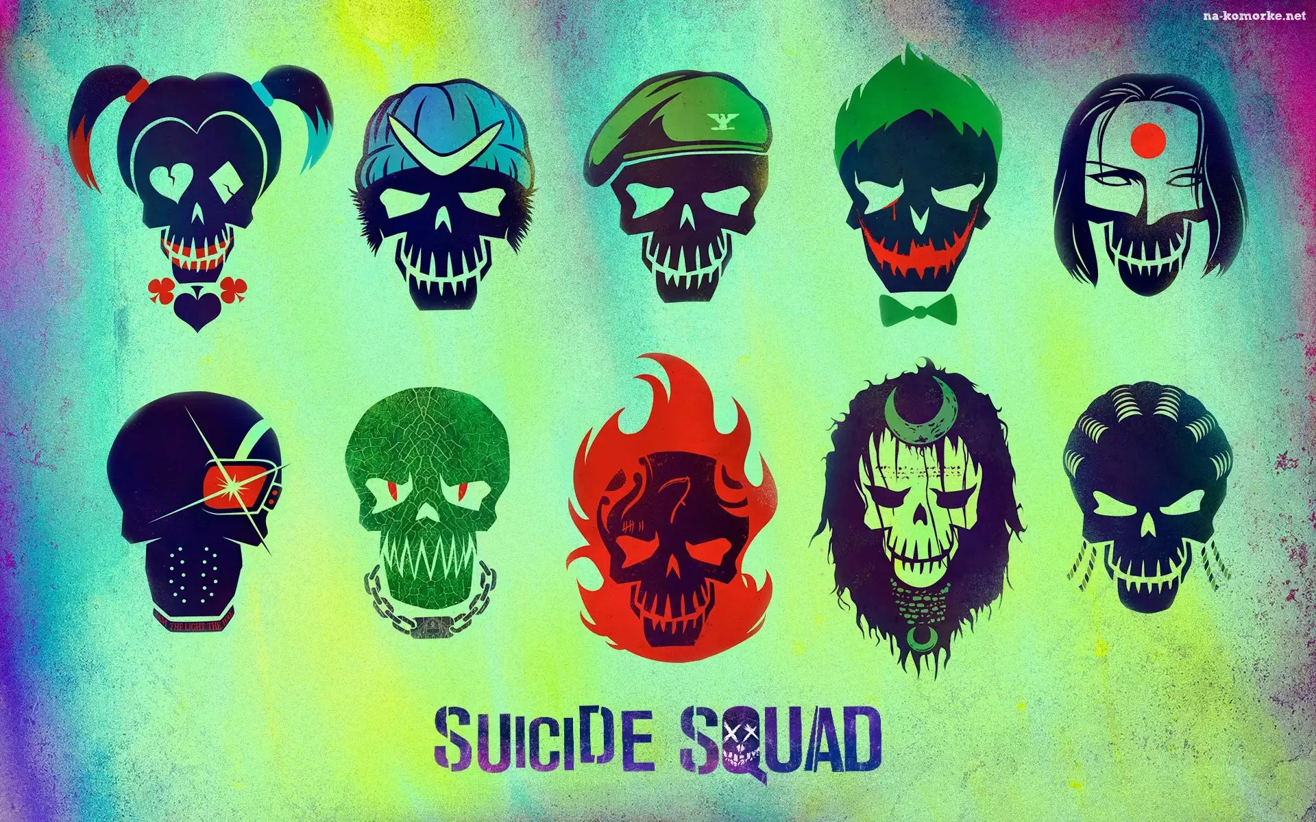 Various Artists, Okładka, Płyta, Suicide Squad The Album, Czaszki