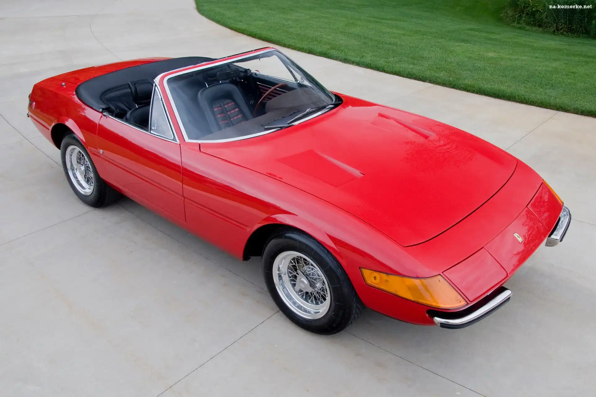 Czerwone, Dach, Ferrari Daytona, Złożony