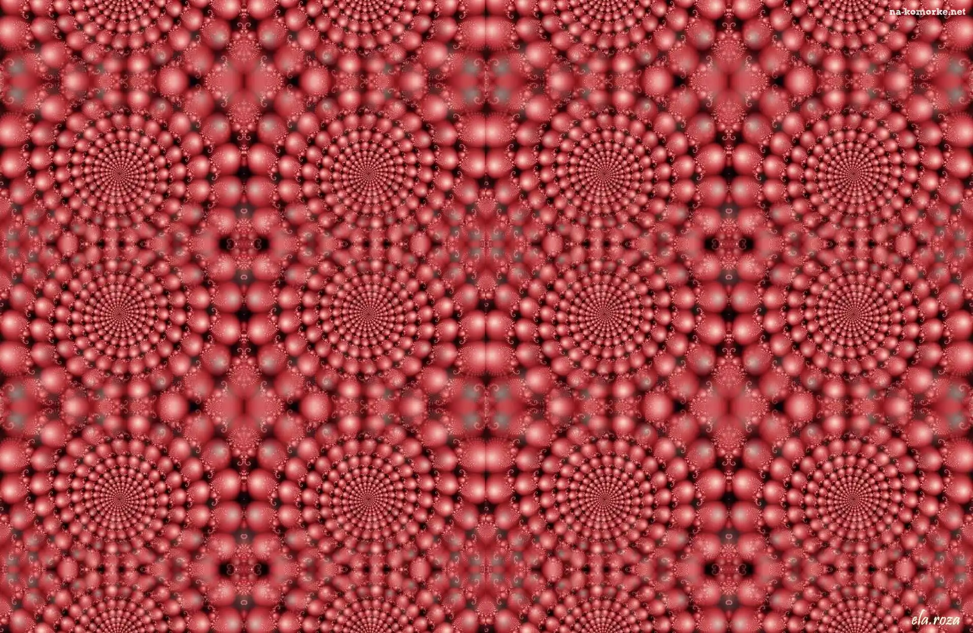 Czerwone, Fraktale, Kulkowe, Spirale