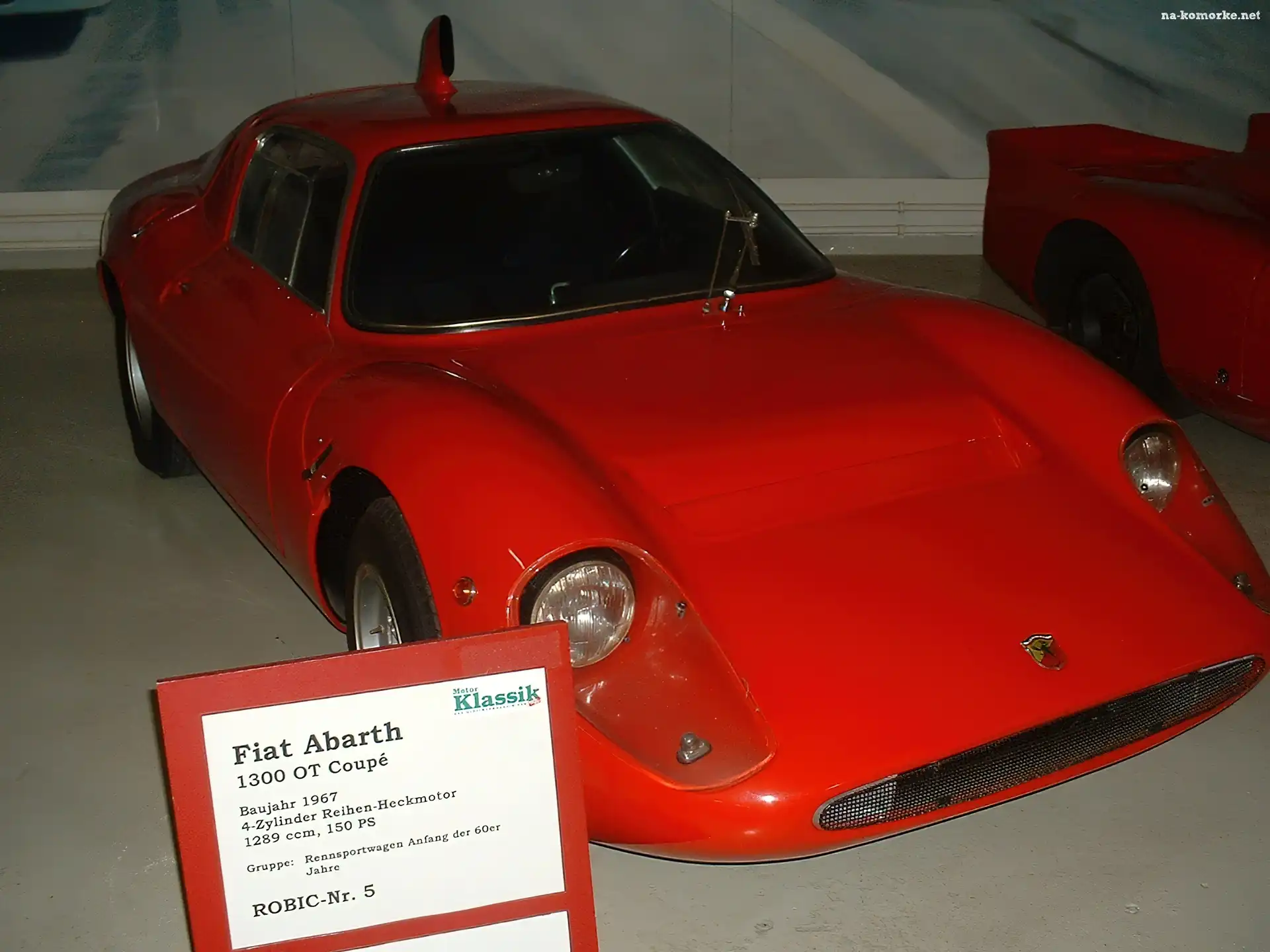 Czerwony, Coupe, Abarth 1300, Muzeum