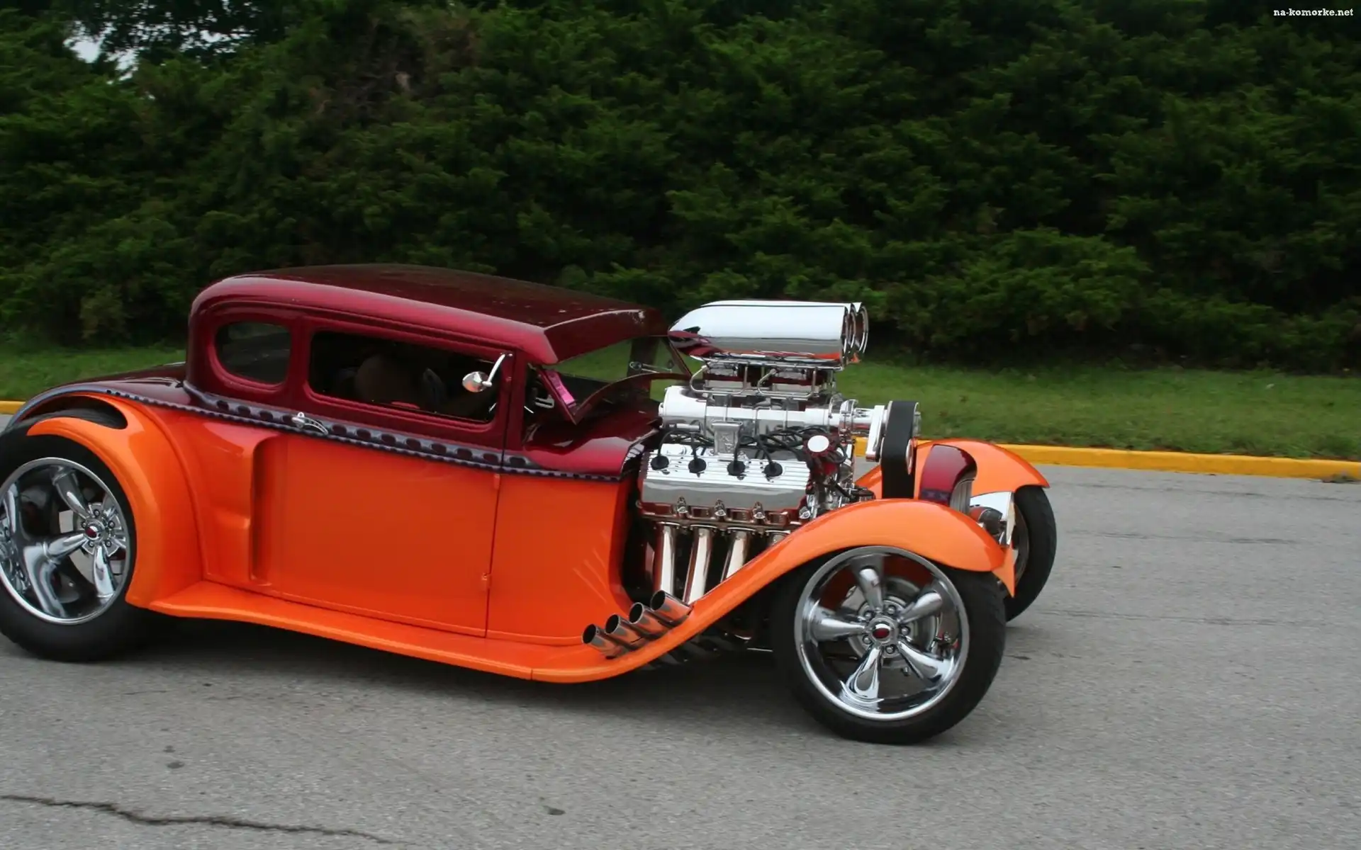 1930, Czerwony, Ford, Mudel A Street Rod