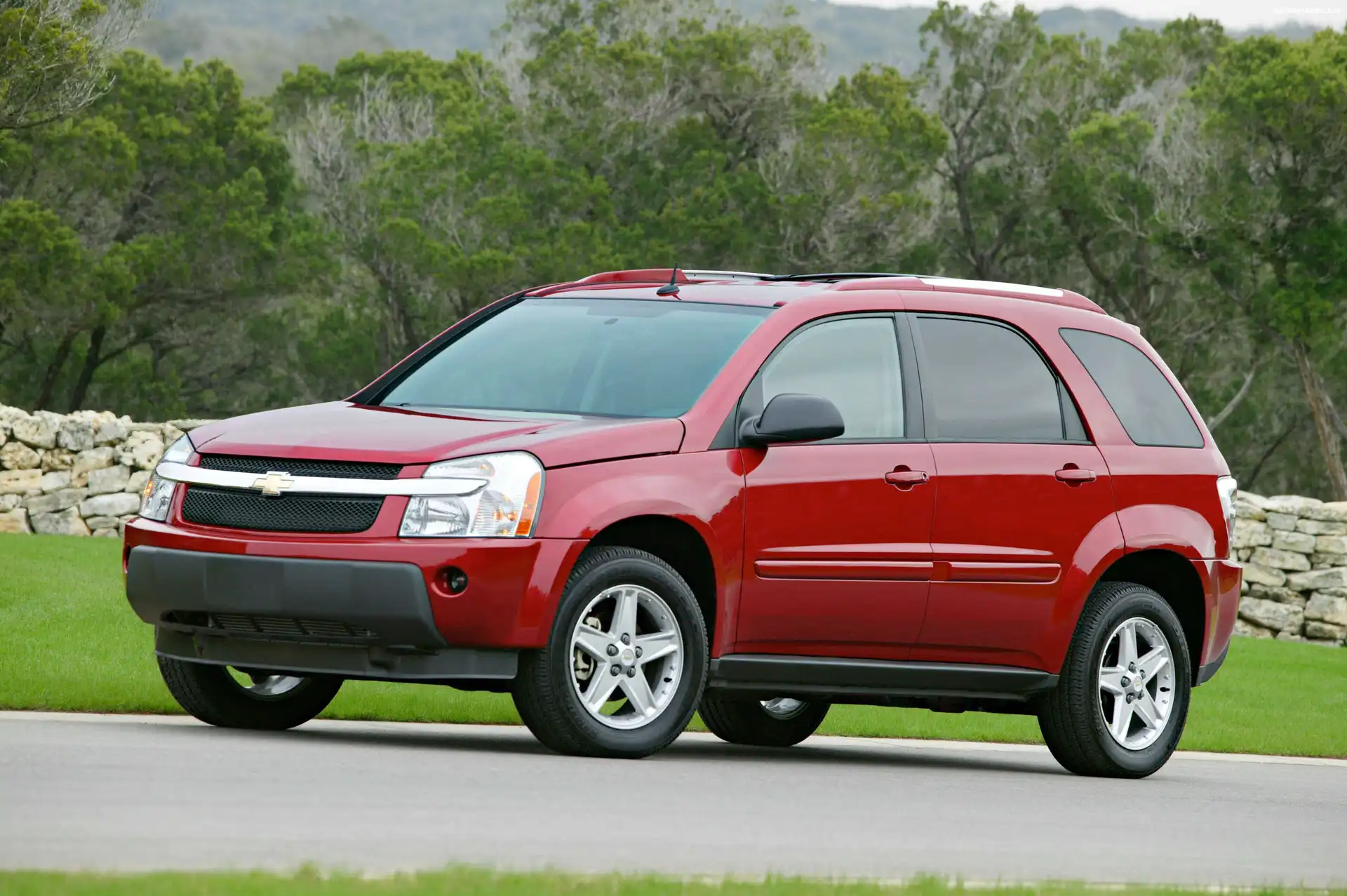 Czerwony, Szyby, Chevrolet Equinox, Ciemne