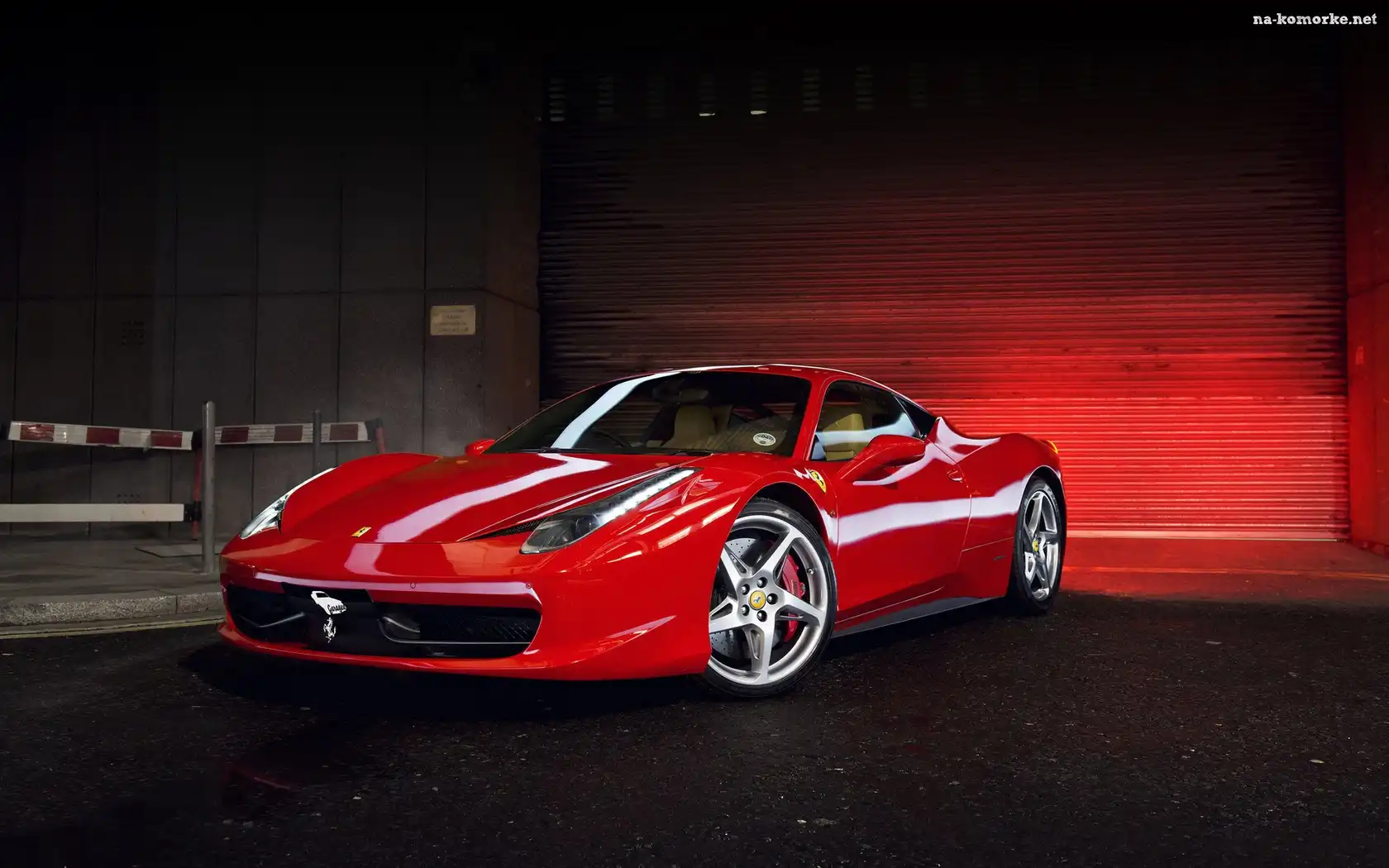 Czerwony, Samochód, Ferrari 458