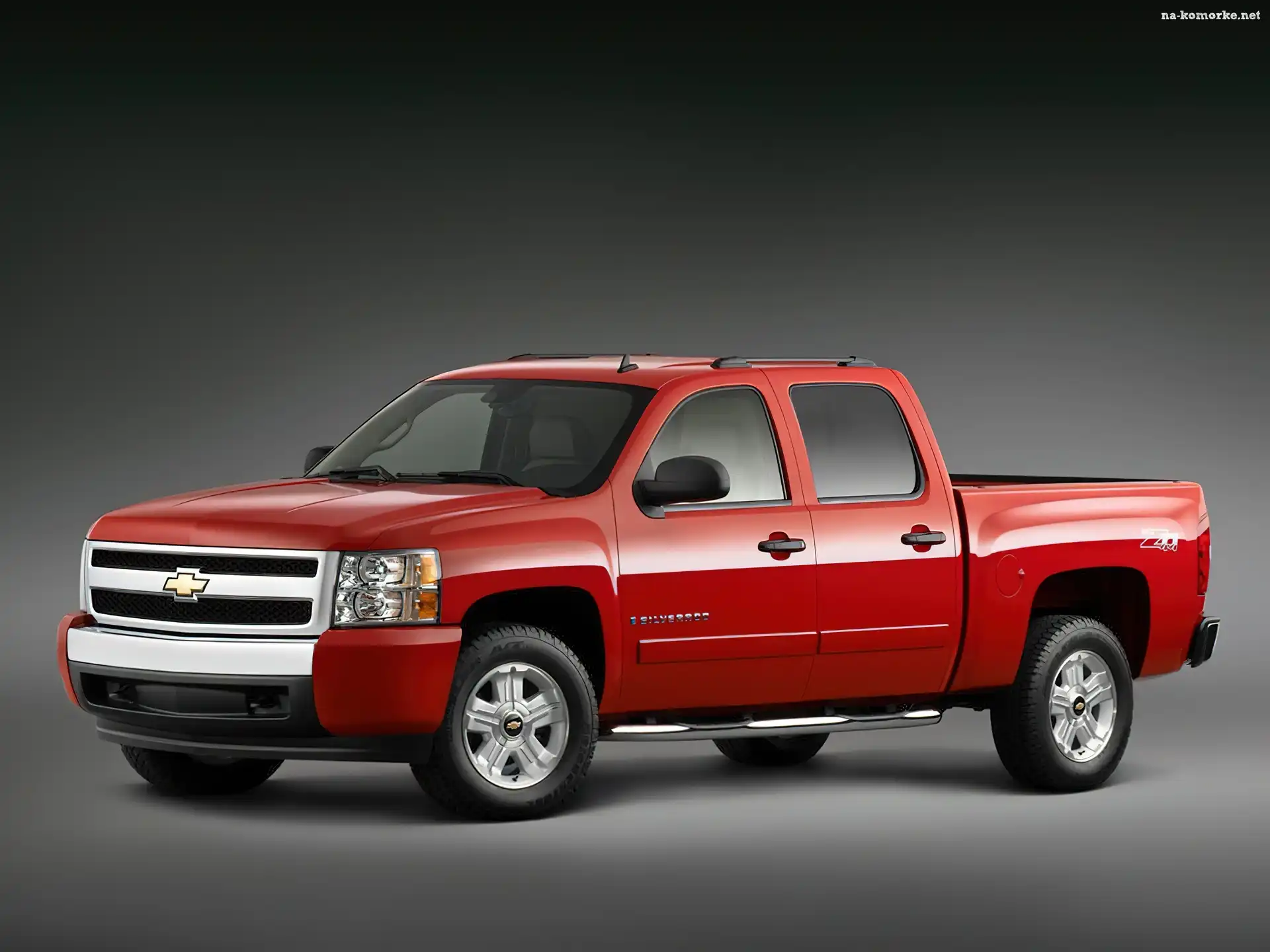 Czerwony, Up, Chevrolet Silverado, Pick