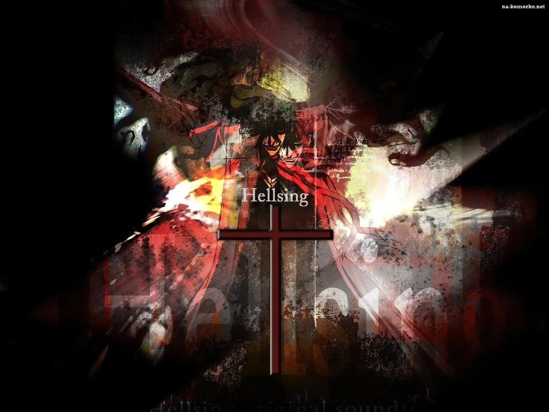 Hellsing, człowiek, krzyż