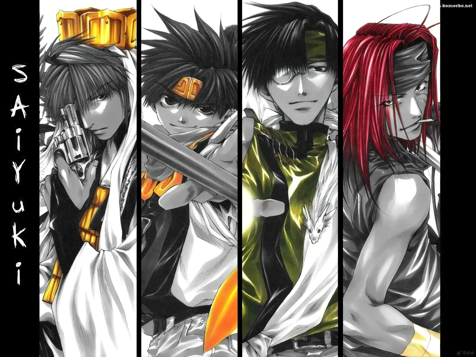Saiyuki, cztery, postacie