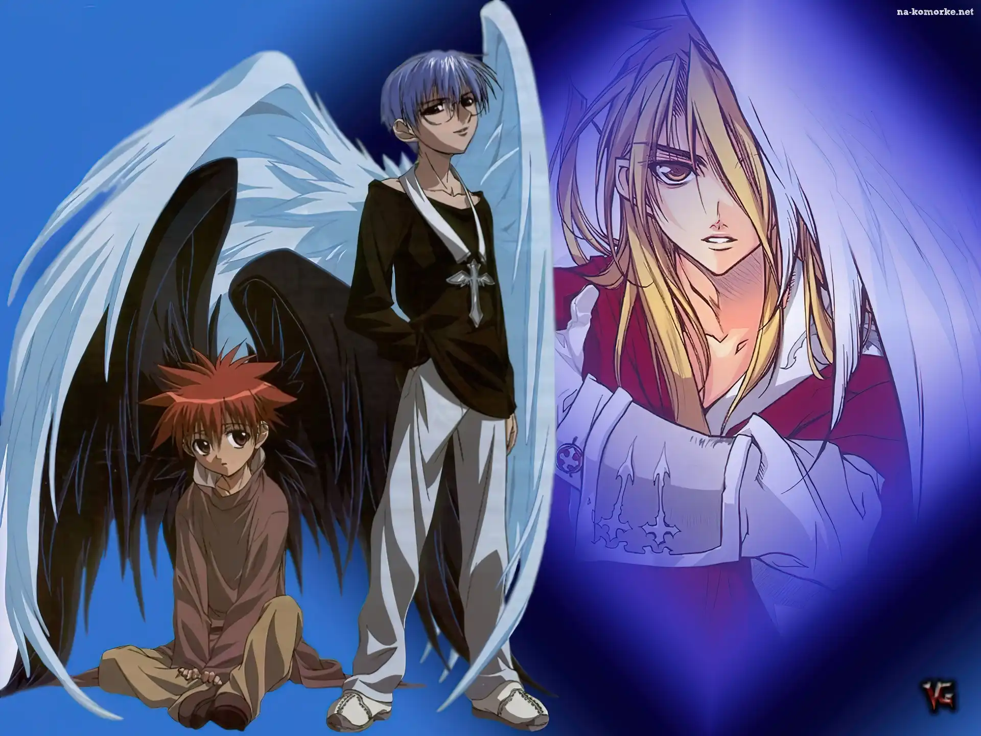D N Angel, szaty, ludzie, skrzydła