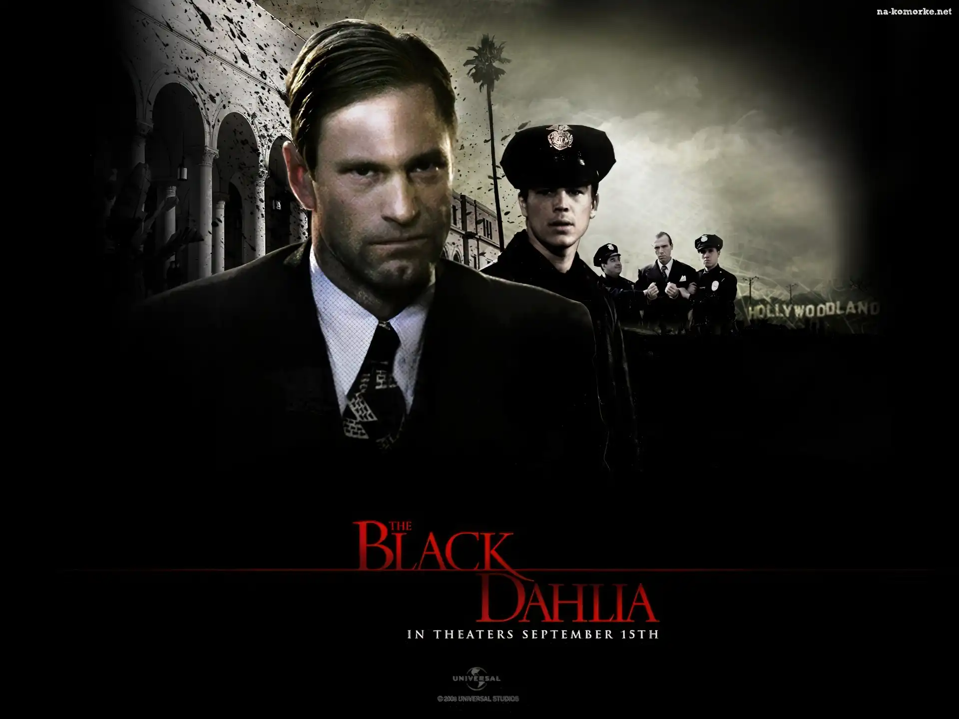 Black Dahlia, policjanci, Aaron Eckhart, Josh Hartnett