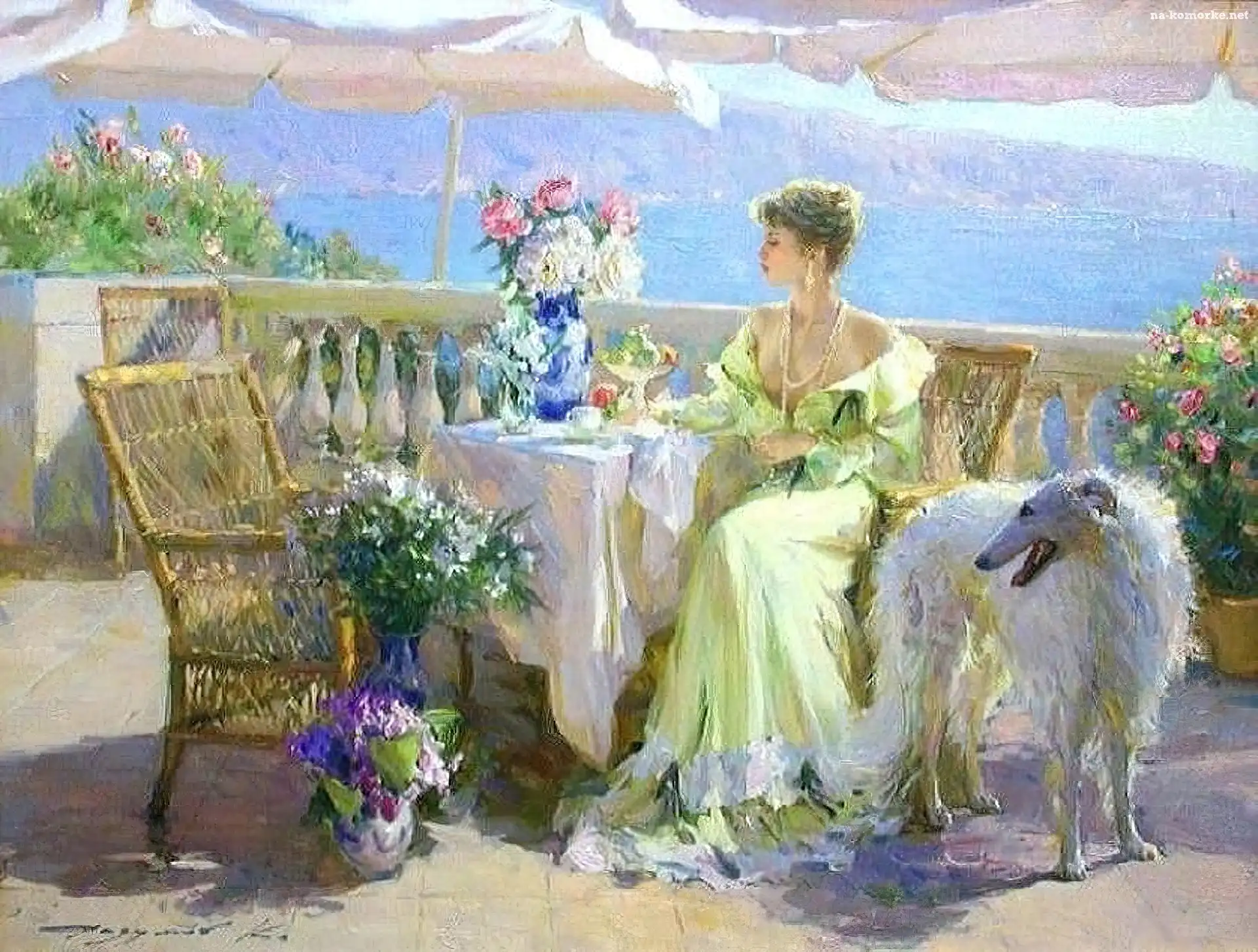 Pies, Konstantin Razumov, Obraz, Dama