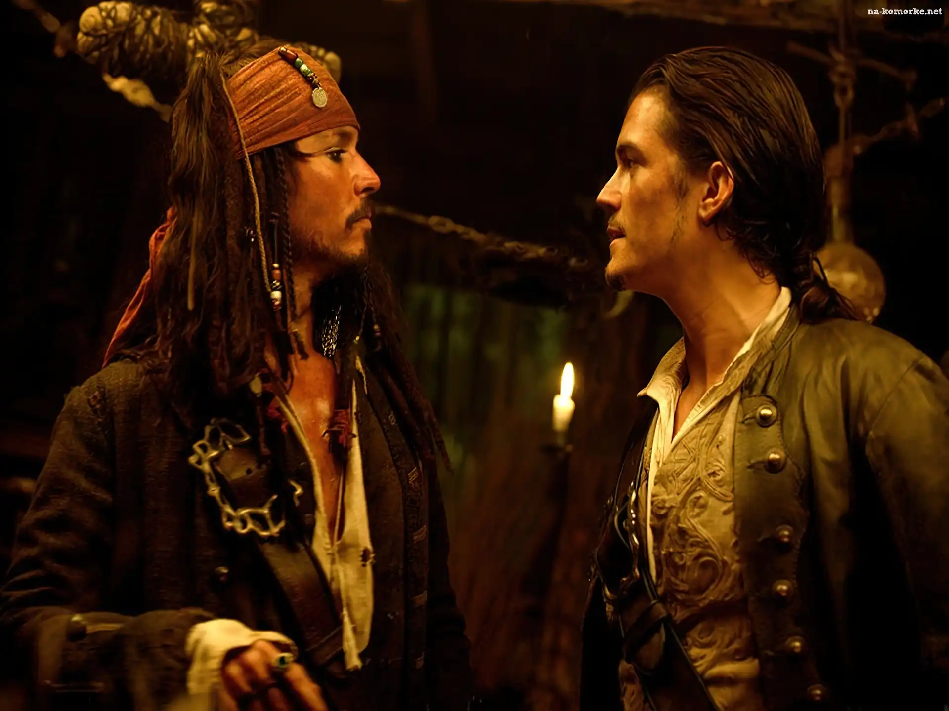 Johnny Depp, piraci, piraci_z_karaibow_2, Orlando Bloom