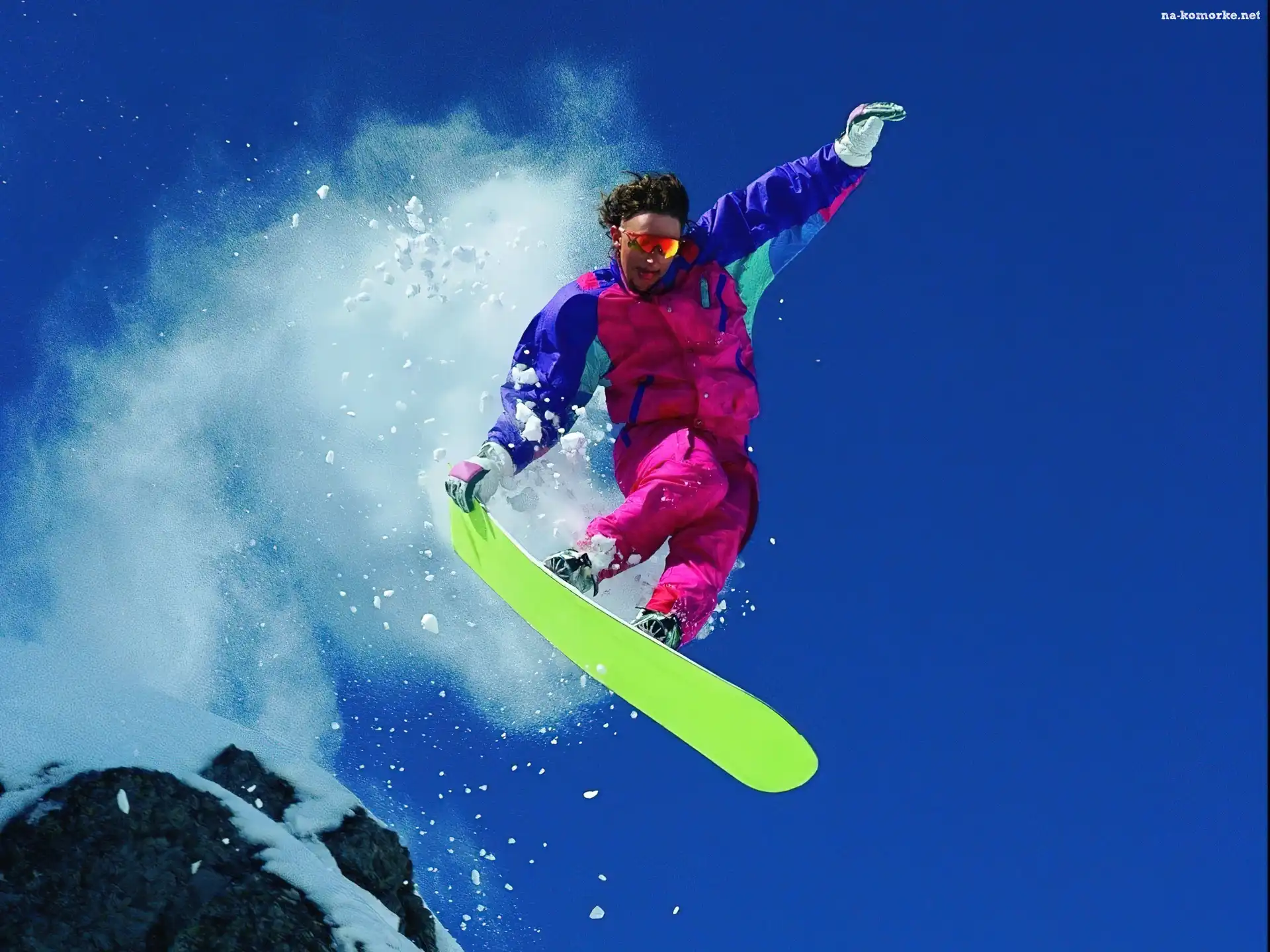 Snowbording, deska , śnieg