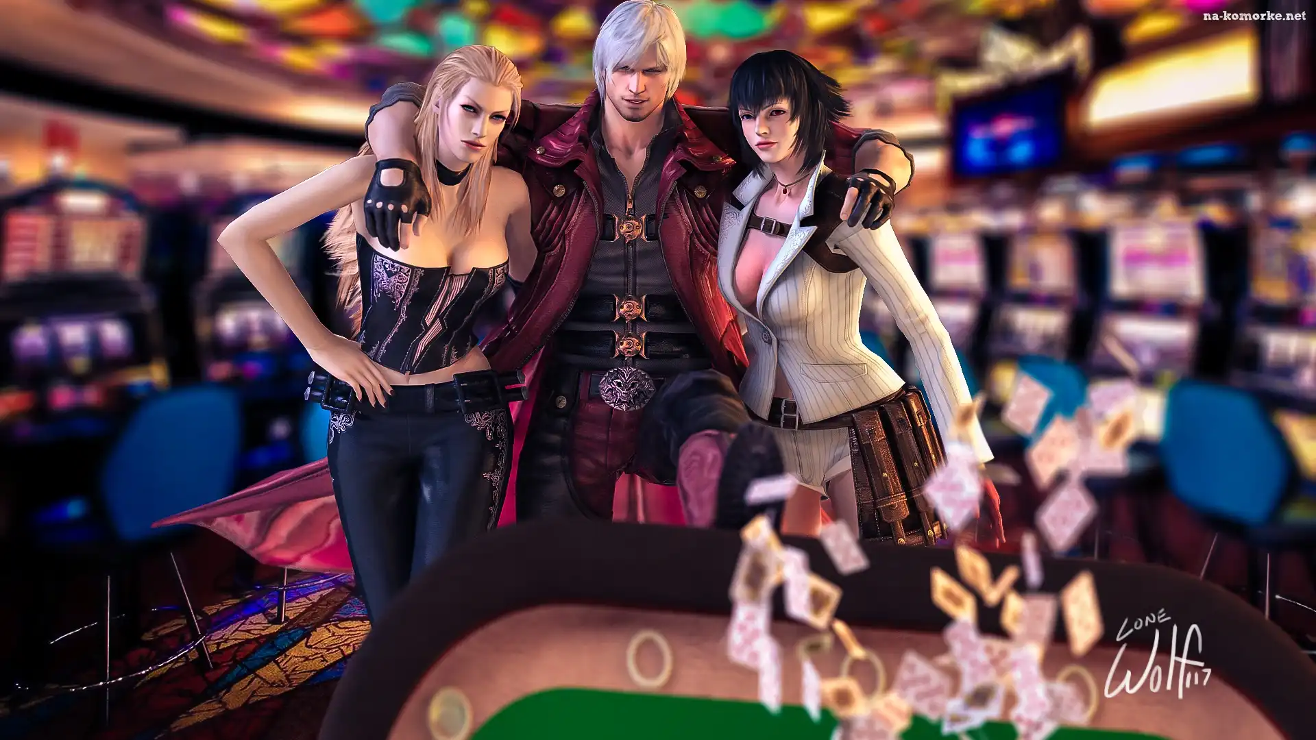 Devil May Cry, Lady, Dante, Trish