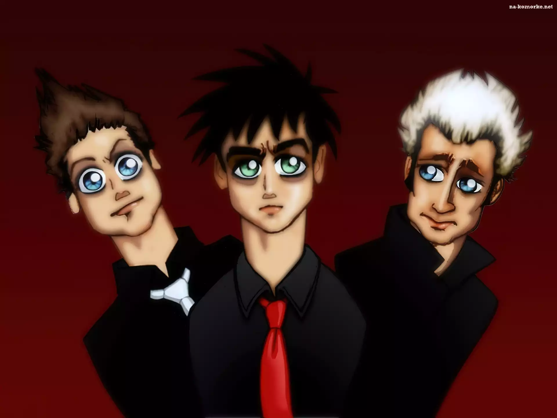 Karykatury, Green Day, Billie Joe Armstrong, Tre Cool, Mike Dirnt