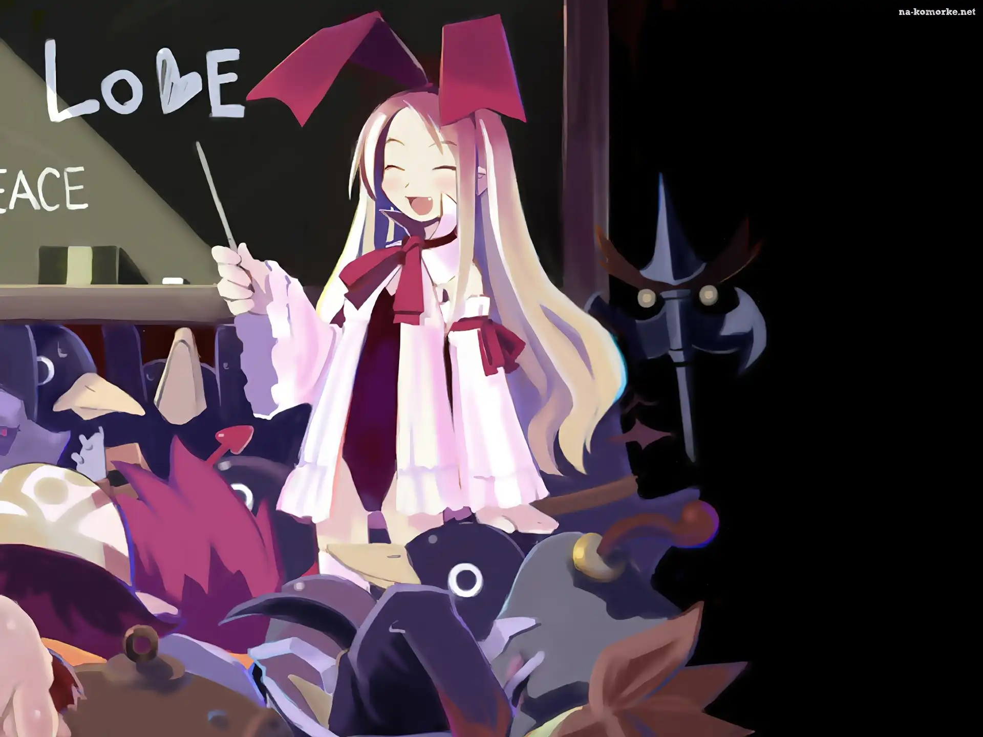 Disgaea, pałeczka, dziewczynka, palto