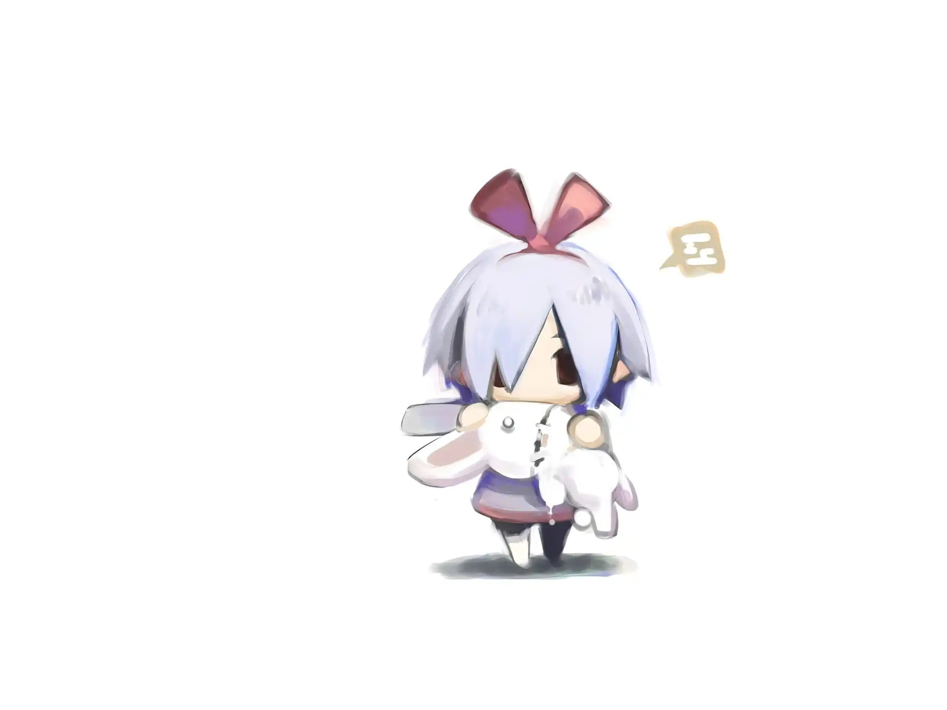 Disgaea, dziecko, królik, kokarda
