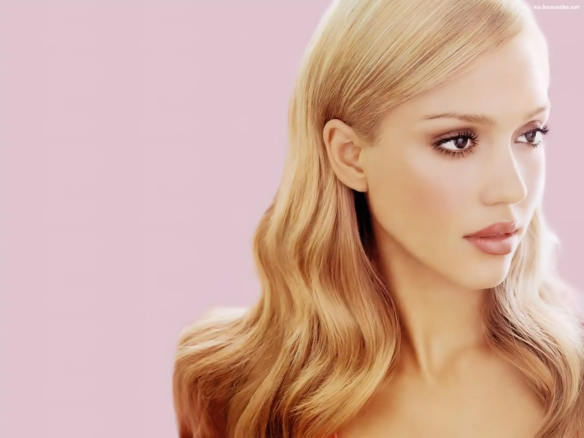 długie, Jessica Alba, blond, włosy