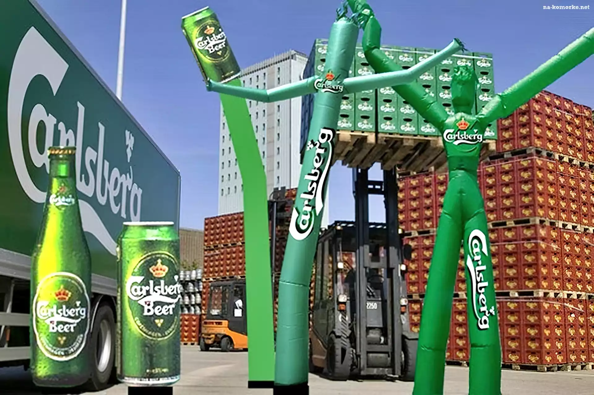Carlsberg, Dmuchana, Reklama