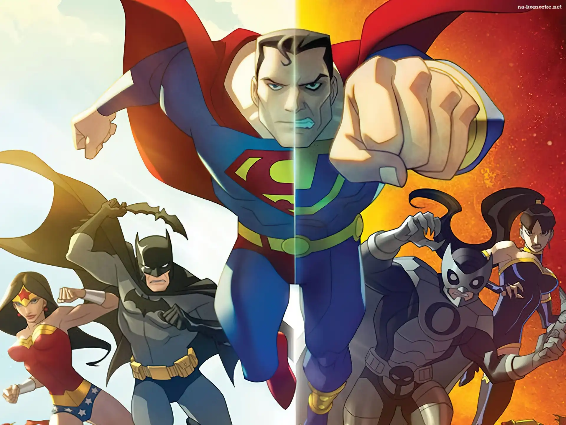 Serial animowany, Dobro, Bohaterowie, Justice League Crisis on Two Earths, Zło, Liga Sprawiedliwych Kryzys na dwóch Ziemiach