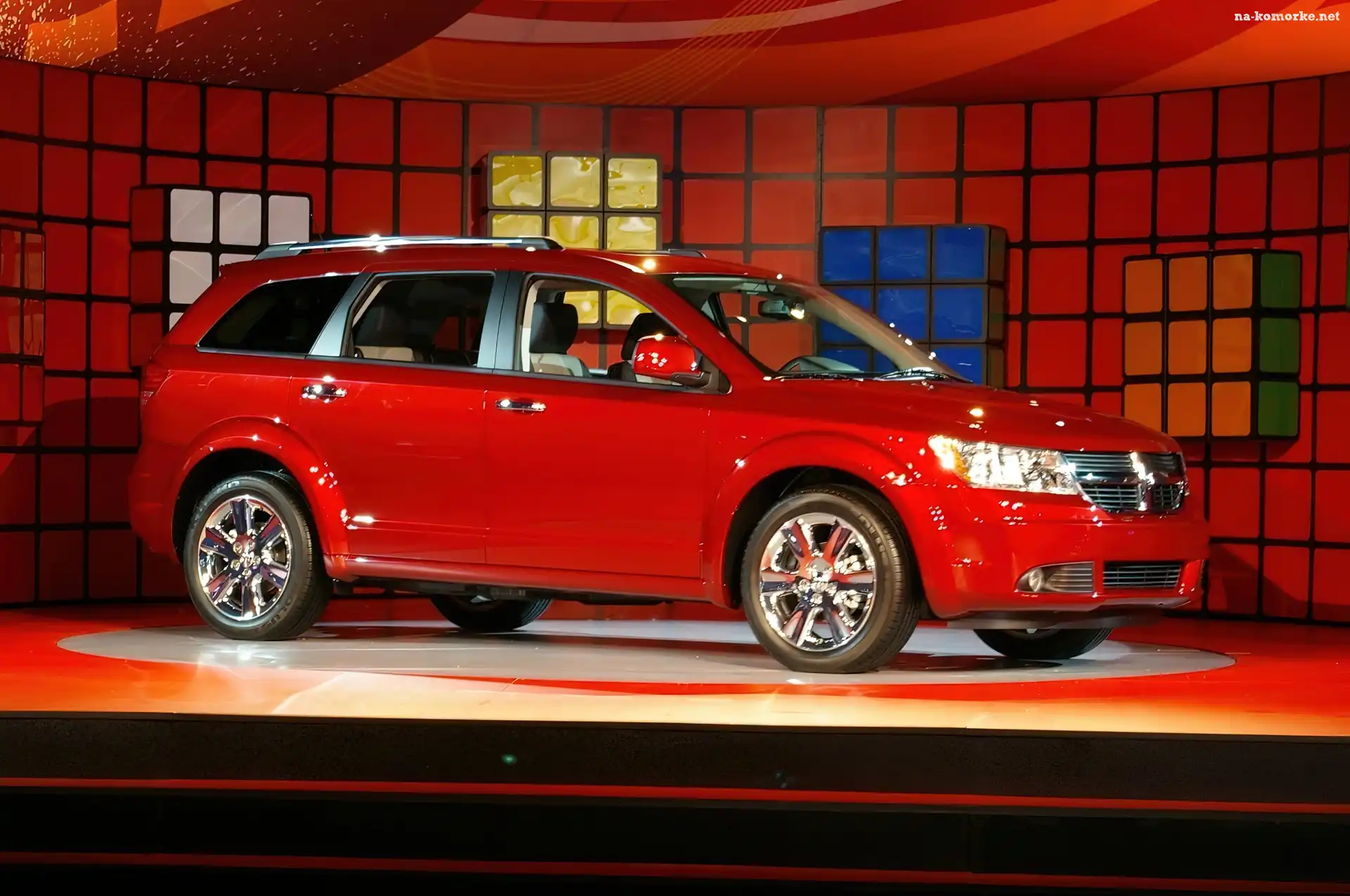 Dodge Journey, Czerwień, Salon, Krwista