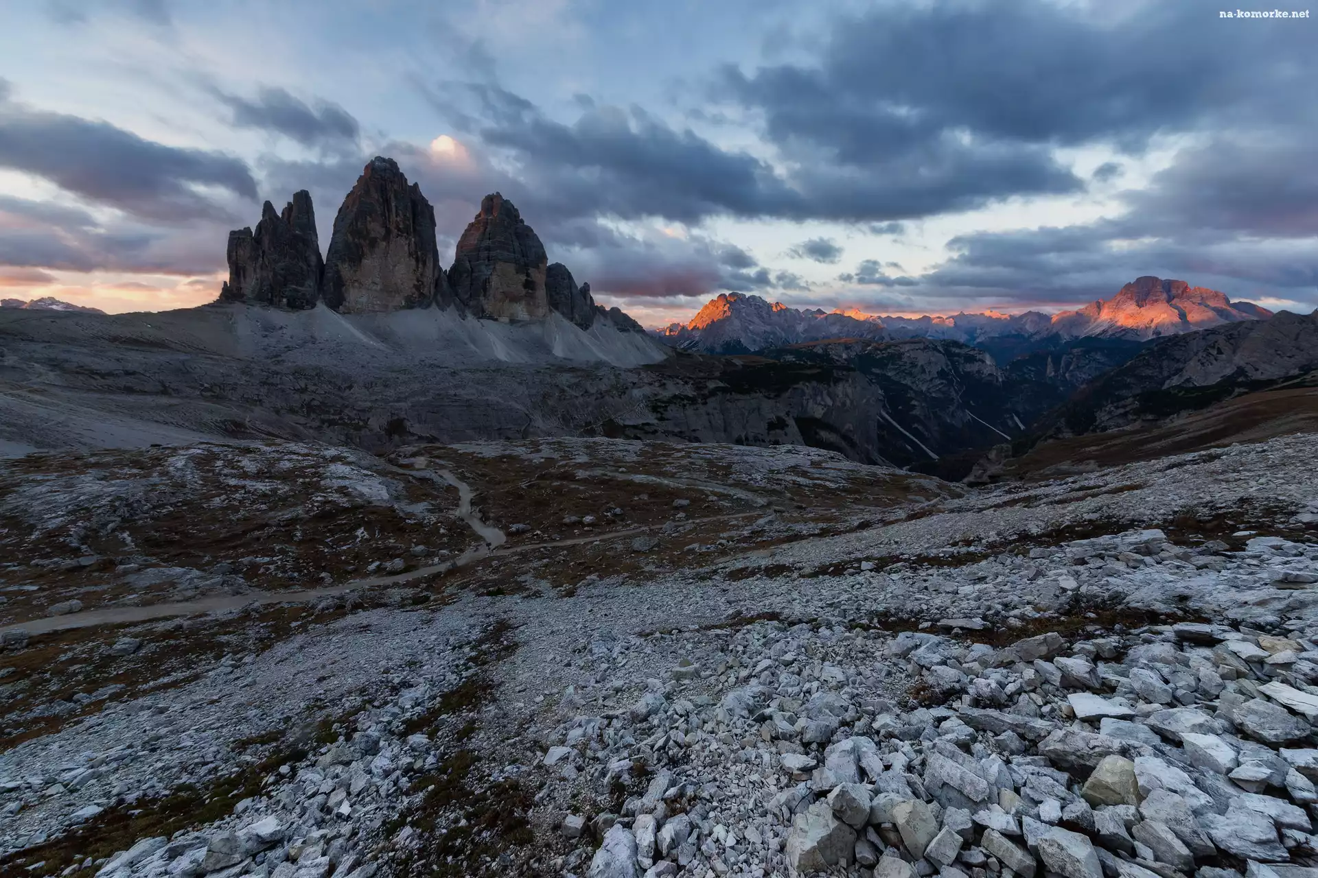 Włochy, Góry, Szczyty, Masyw Tre Cime di Lavaredo, Dolomity