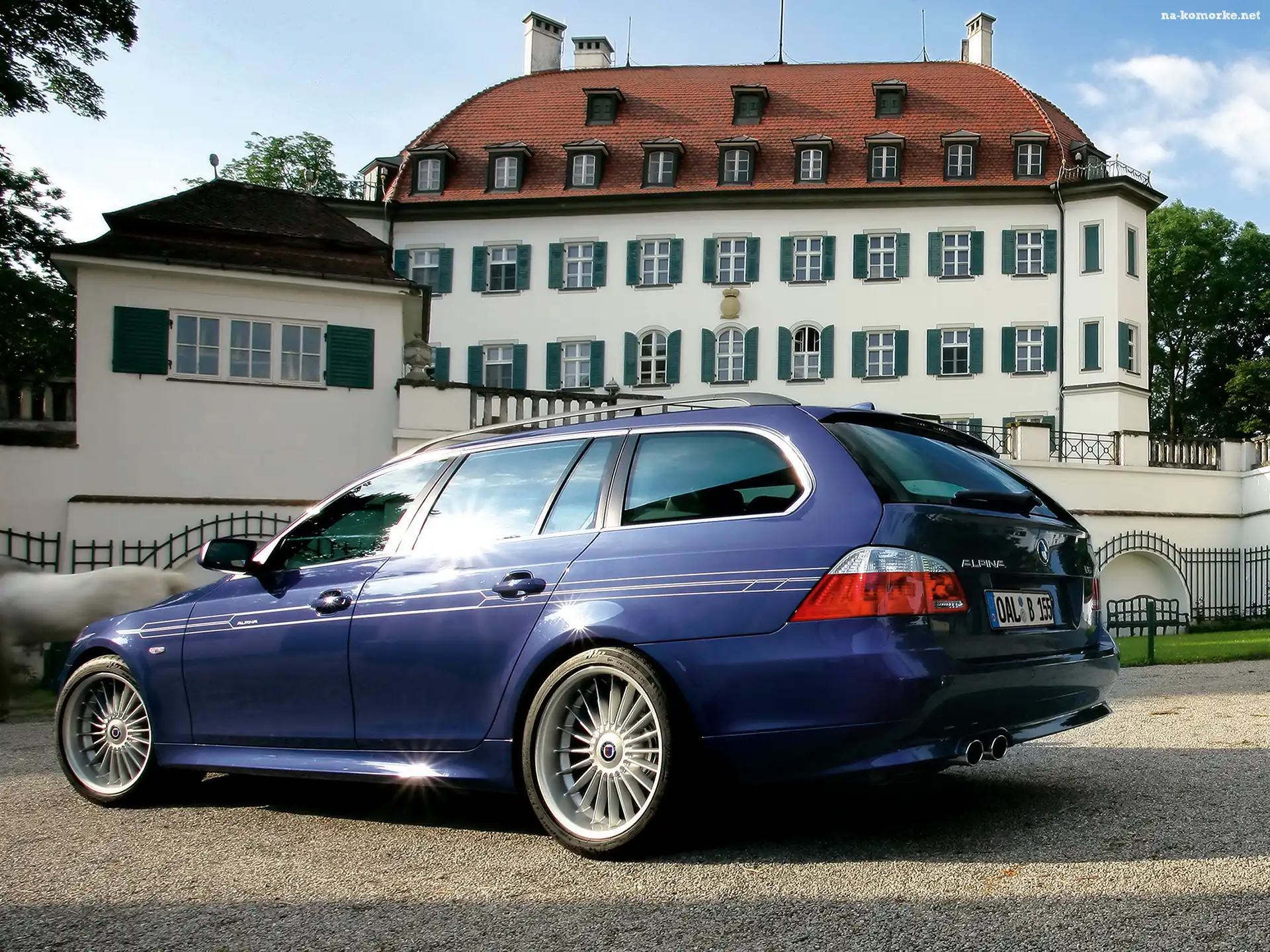 Dom, Granatowy, Kombi, BMW 5, E60