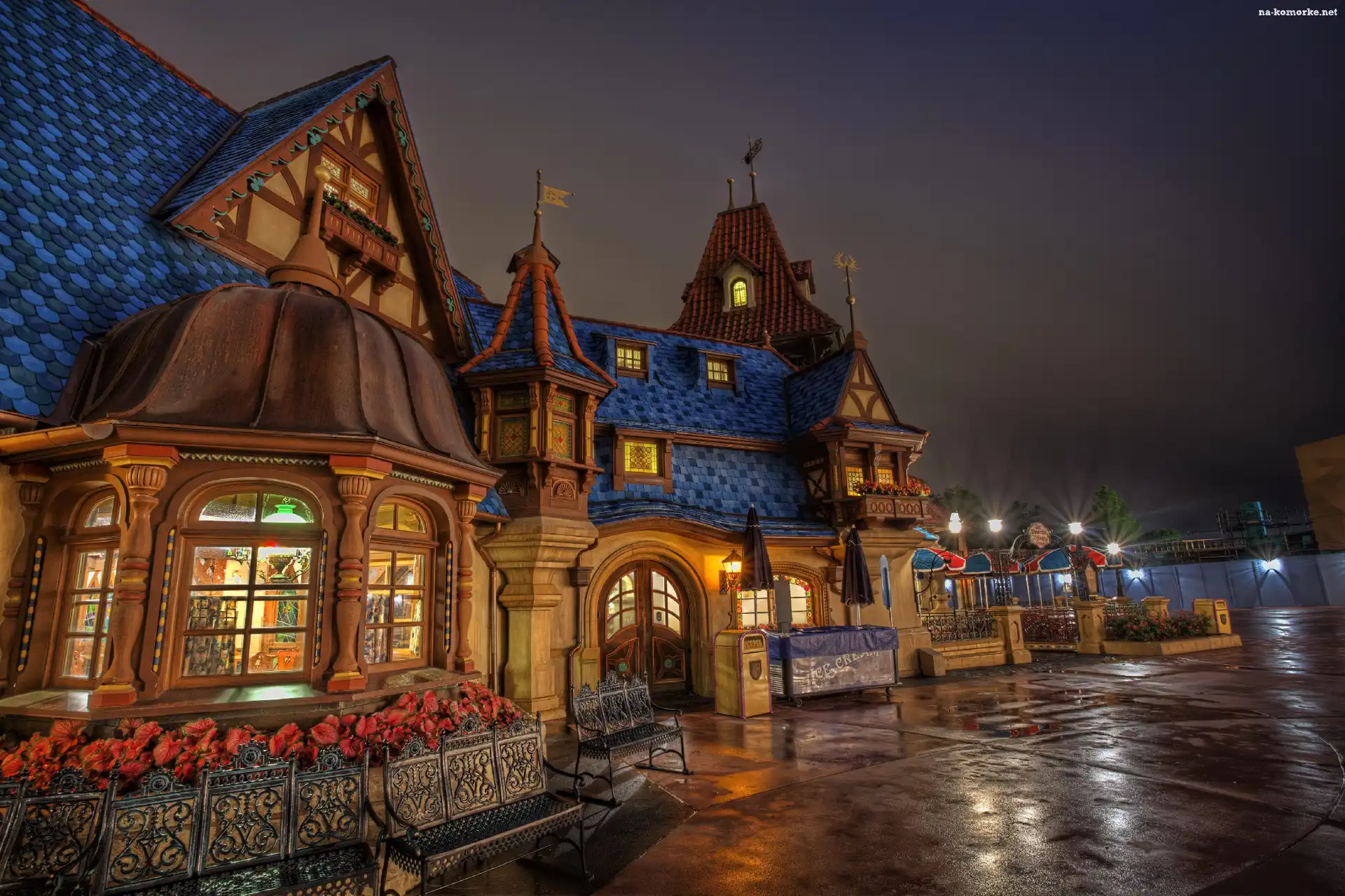 Dom, Kalifornia, Noc, Disneyland