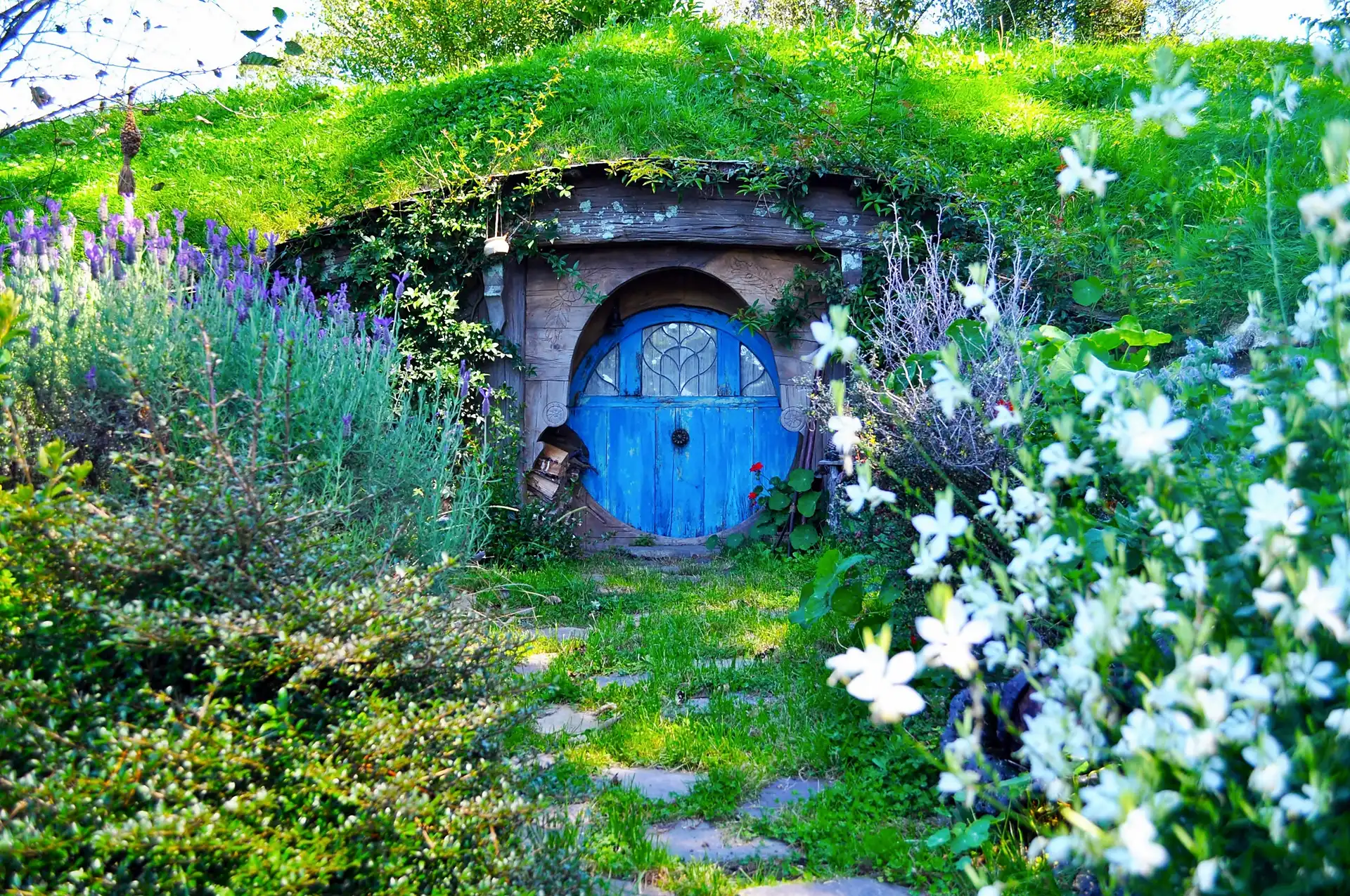 Domek, Rozmycie, Hobbita, Ogródek