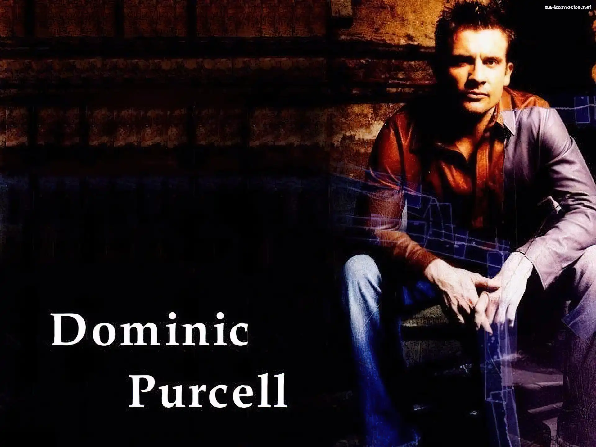 Dominic Purcell, jeansy, koszula