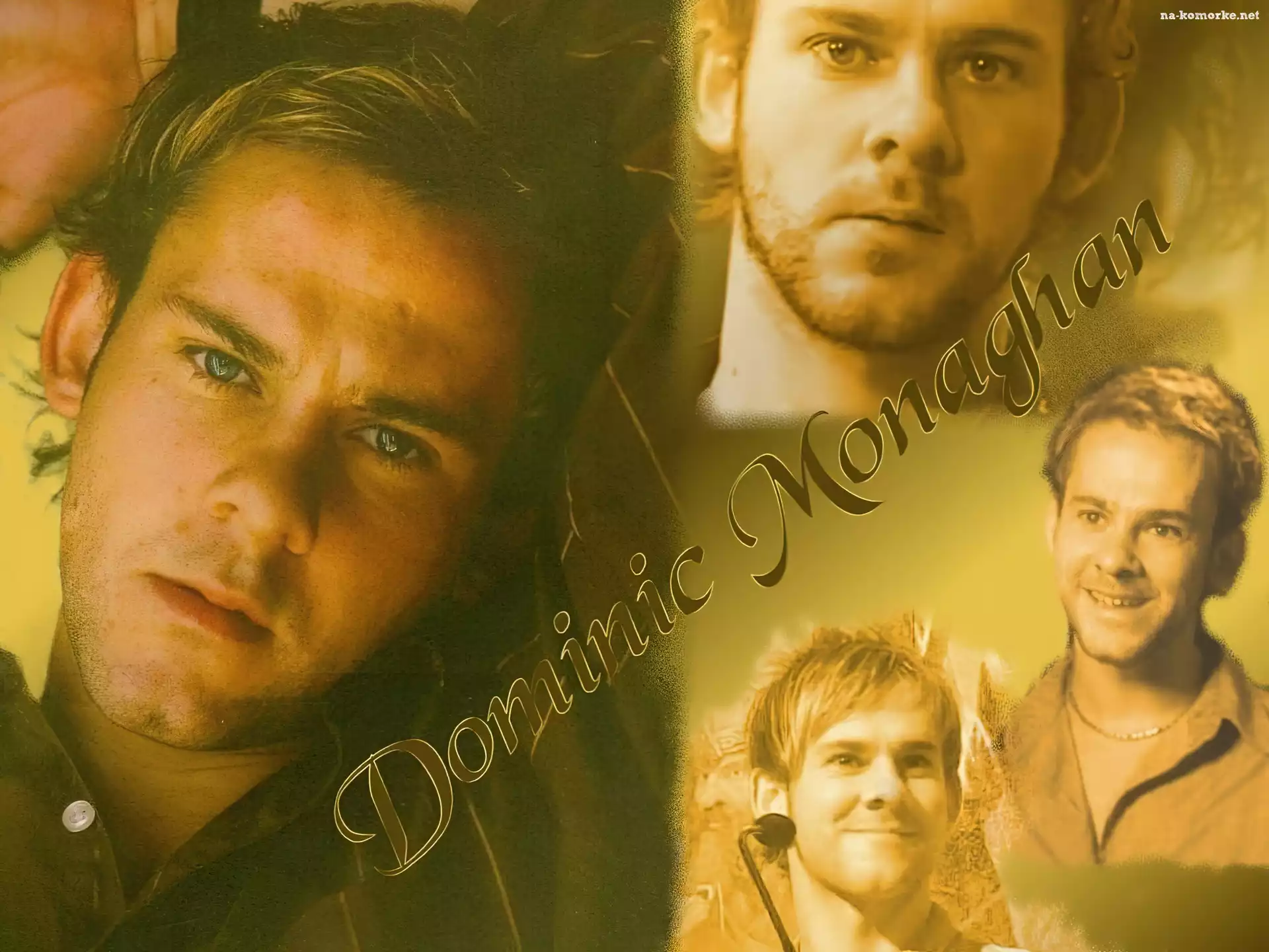 Dominic Monaghan, jasne włosy, niebieskie oczy