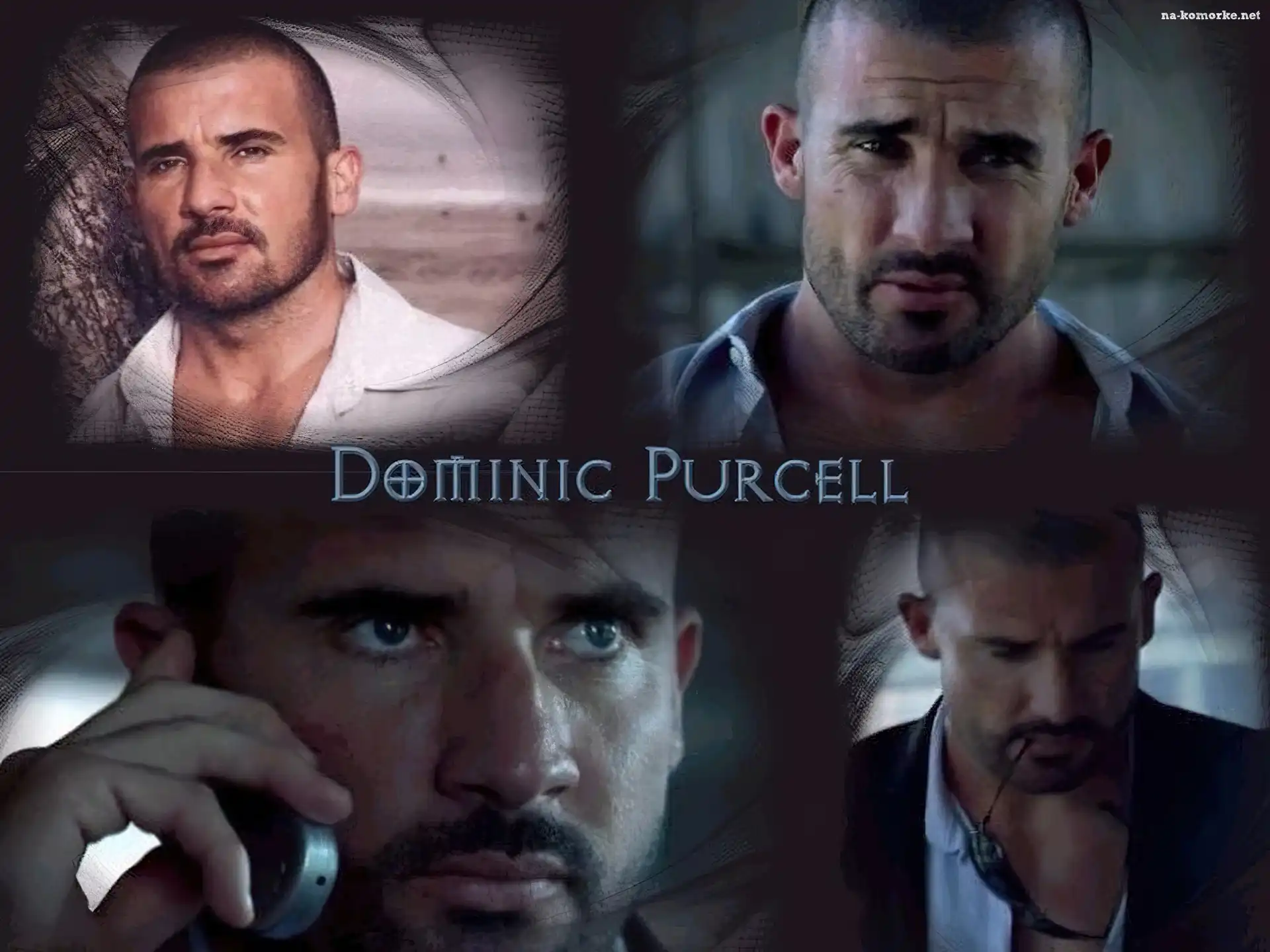 Dominic Purcell, okulary, komórka