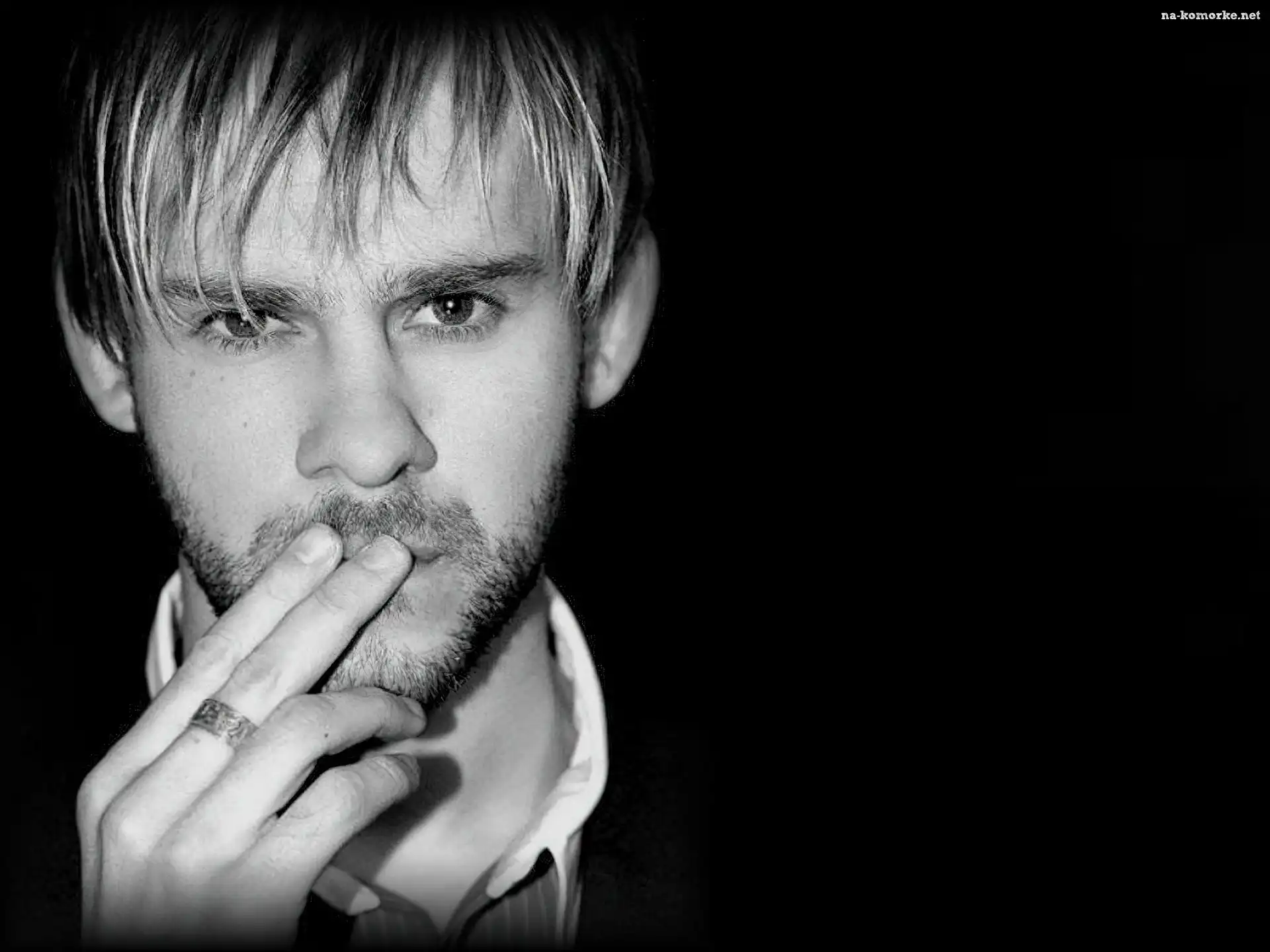 Dominic Monaghan, jasne włosy, broda
