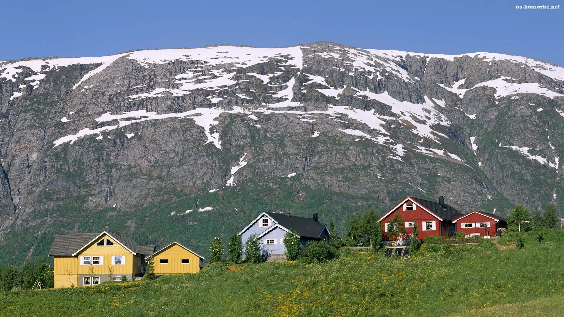 Mosjoen, Domki, Góry