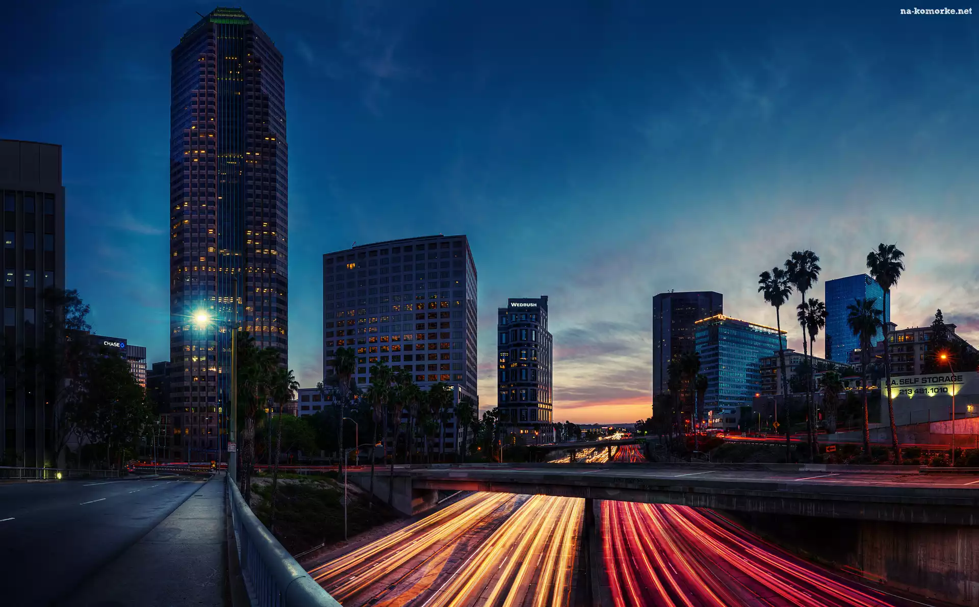 Drapacze chmur, Stany Zjednoczone, Stan Kalifornia, Los Angeles, Droga
