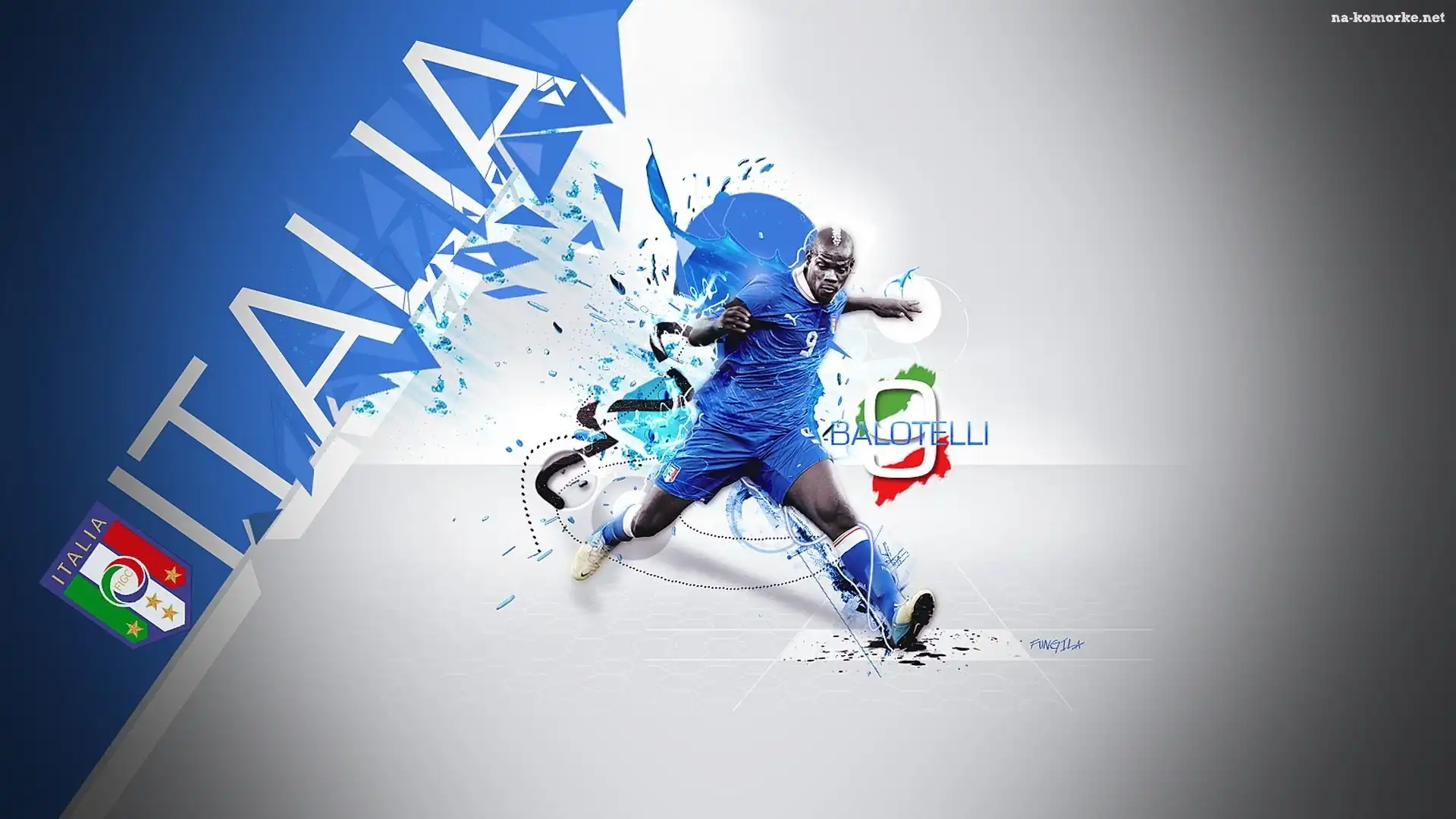 Drużyna, Balotelli, Italii, Numer 9