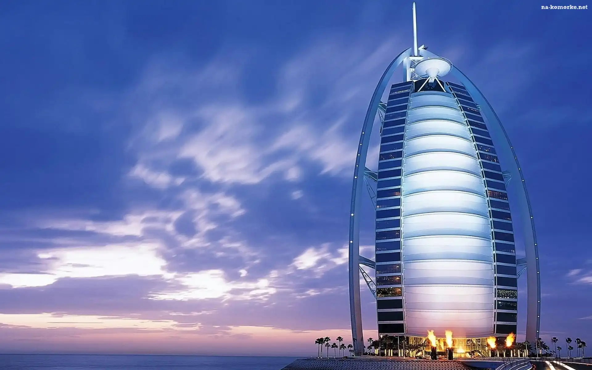 Chmury, Zjednoczone Emiraty Arabskie, Dubaj, Hotel, Burj Al Arab