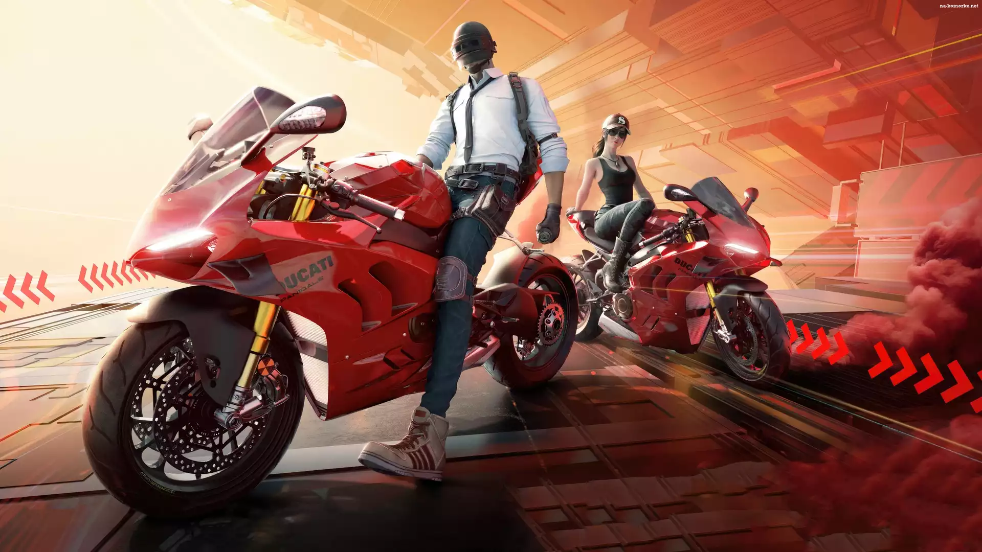 Motocykle, Postacie, Gra, Ducati, PUBG X Ducati