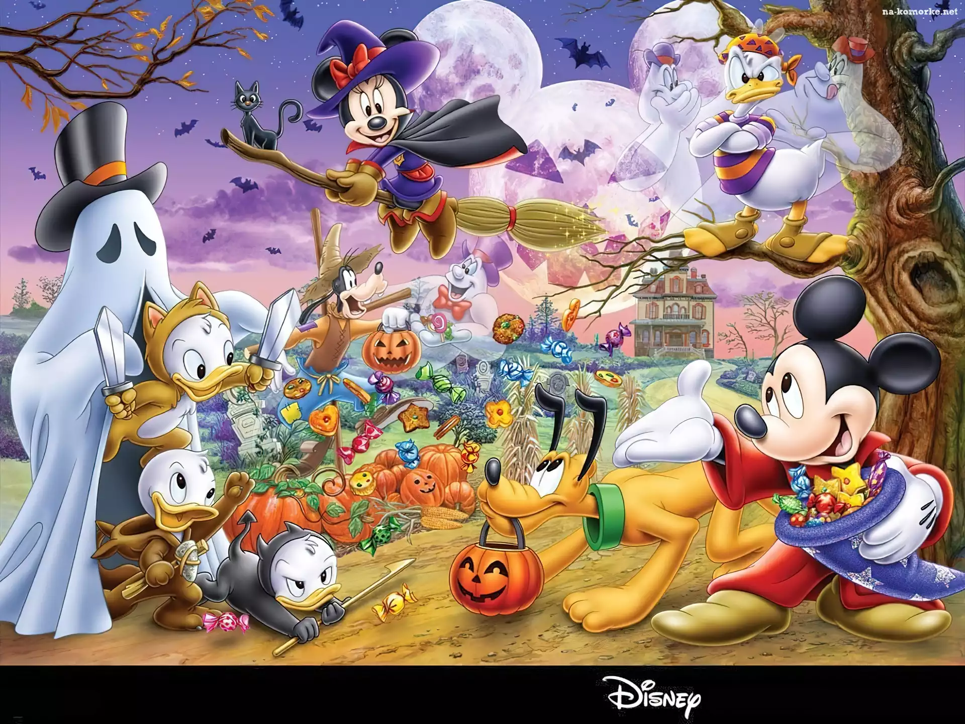 Disney, Donald, Duch, Pluto, Myszka Miki