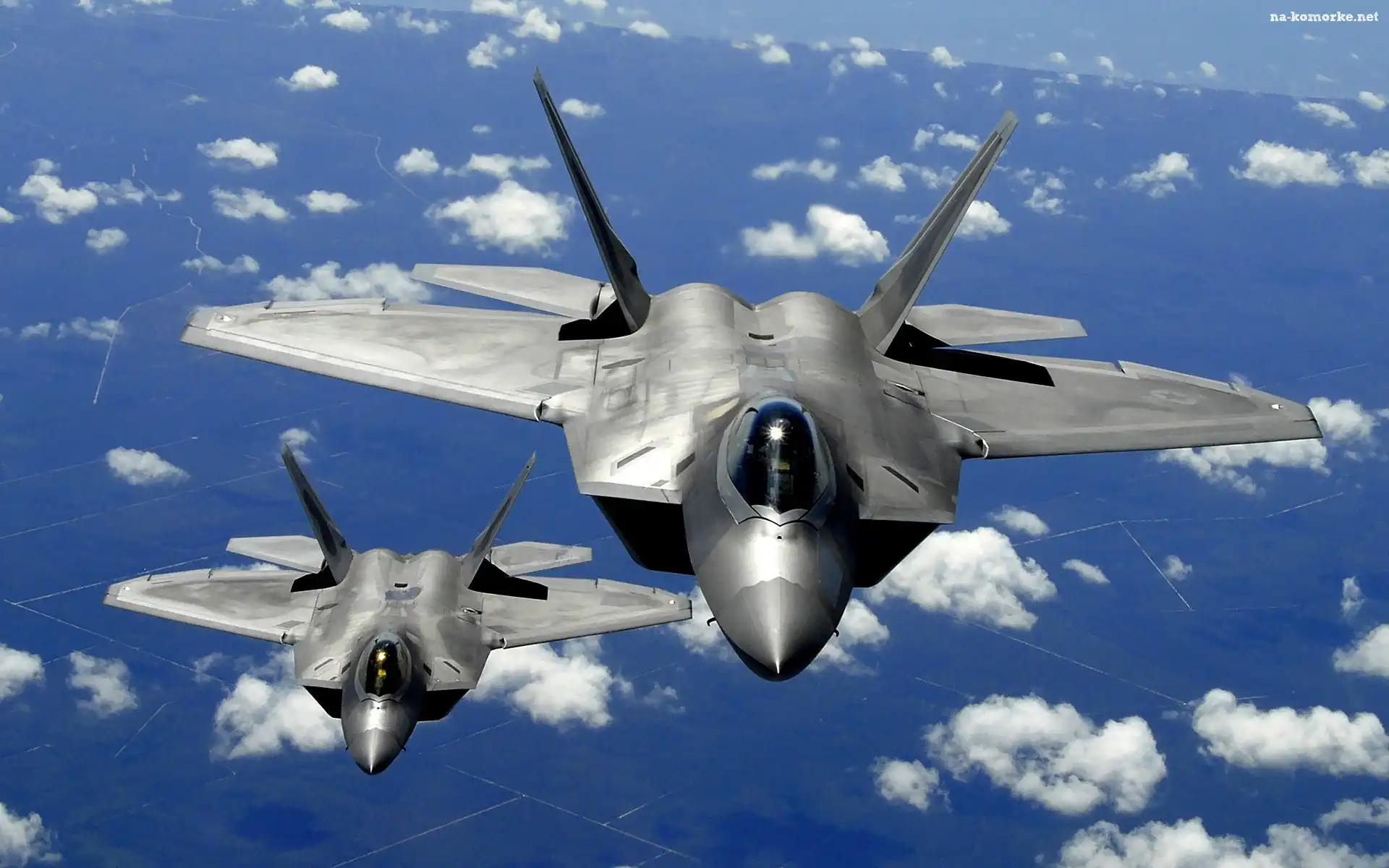 Dwa, Chmurami, F22 Raptor, Ponad